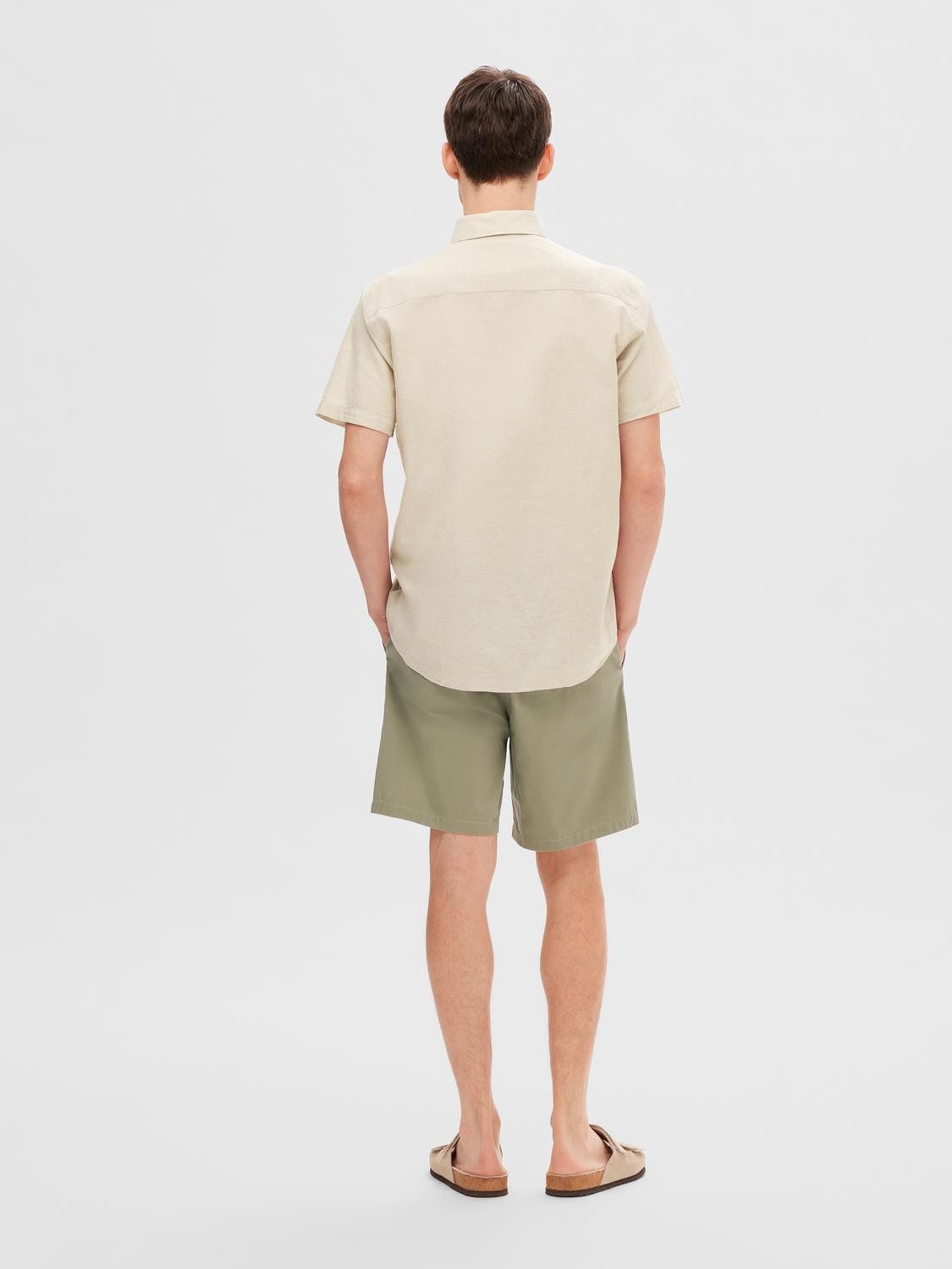 SELECTED HOMME Overhemd met korte mouwen SLHREG-SUN SHIRT SS NOOS