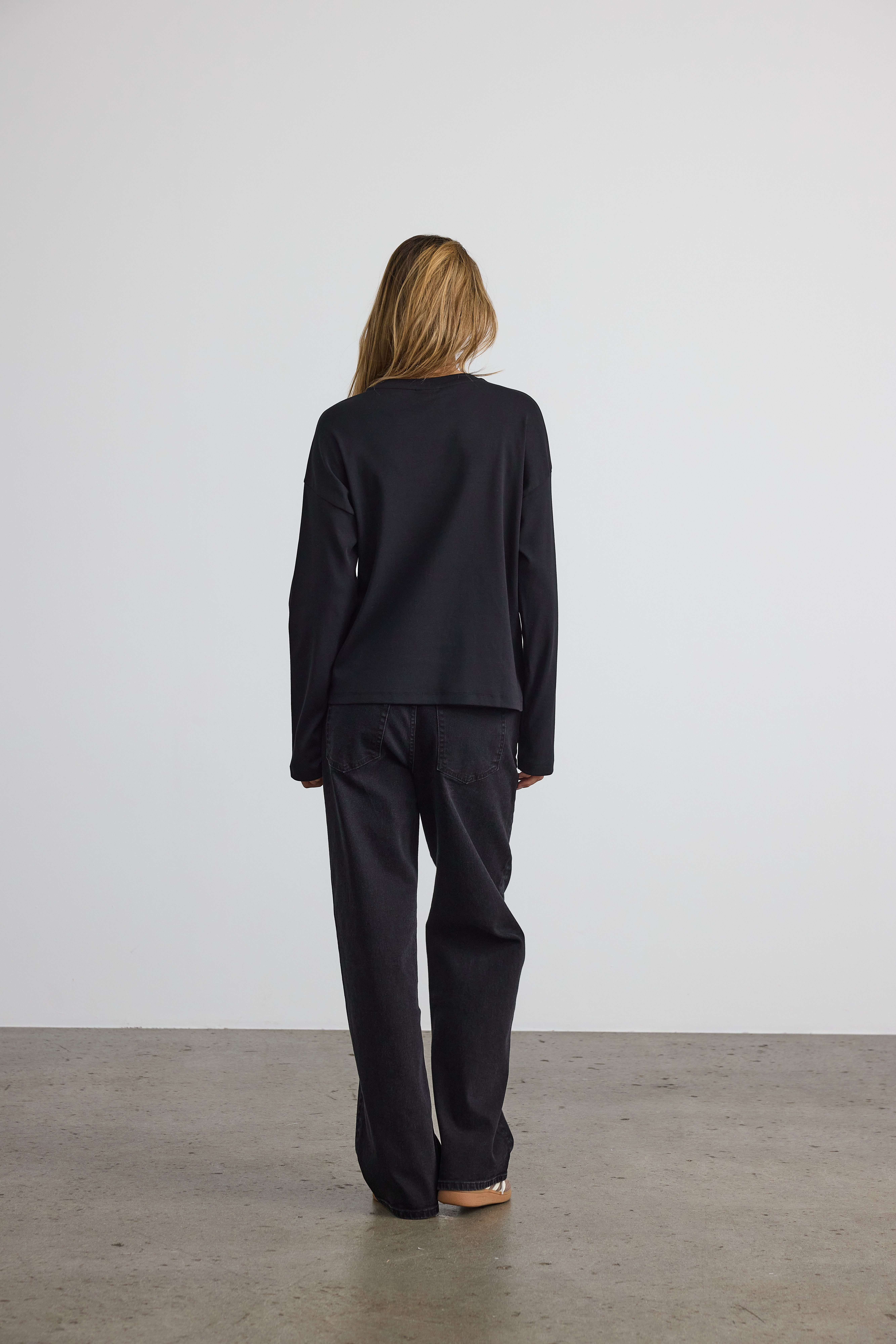 Noisy may Shirt met lange mouwen NMMOCCA L/S REGULAR FIT TOP JRS FWD NOOS