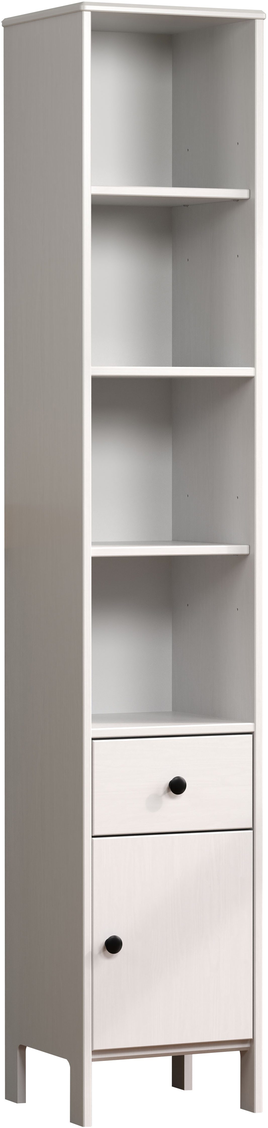 welltime Hoge kast Kall Badkast van massief grenenhout met lade - (B/D/H) 35/33/188 cm (1 stuk) hoge kasten wit