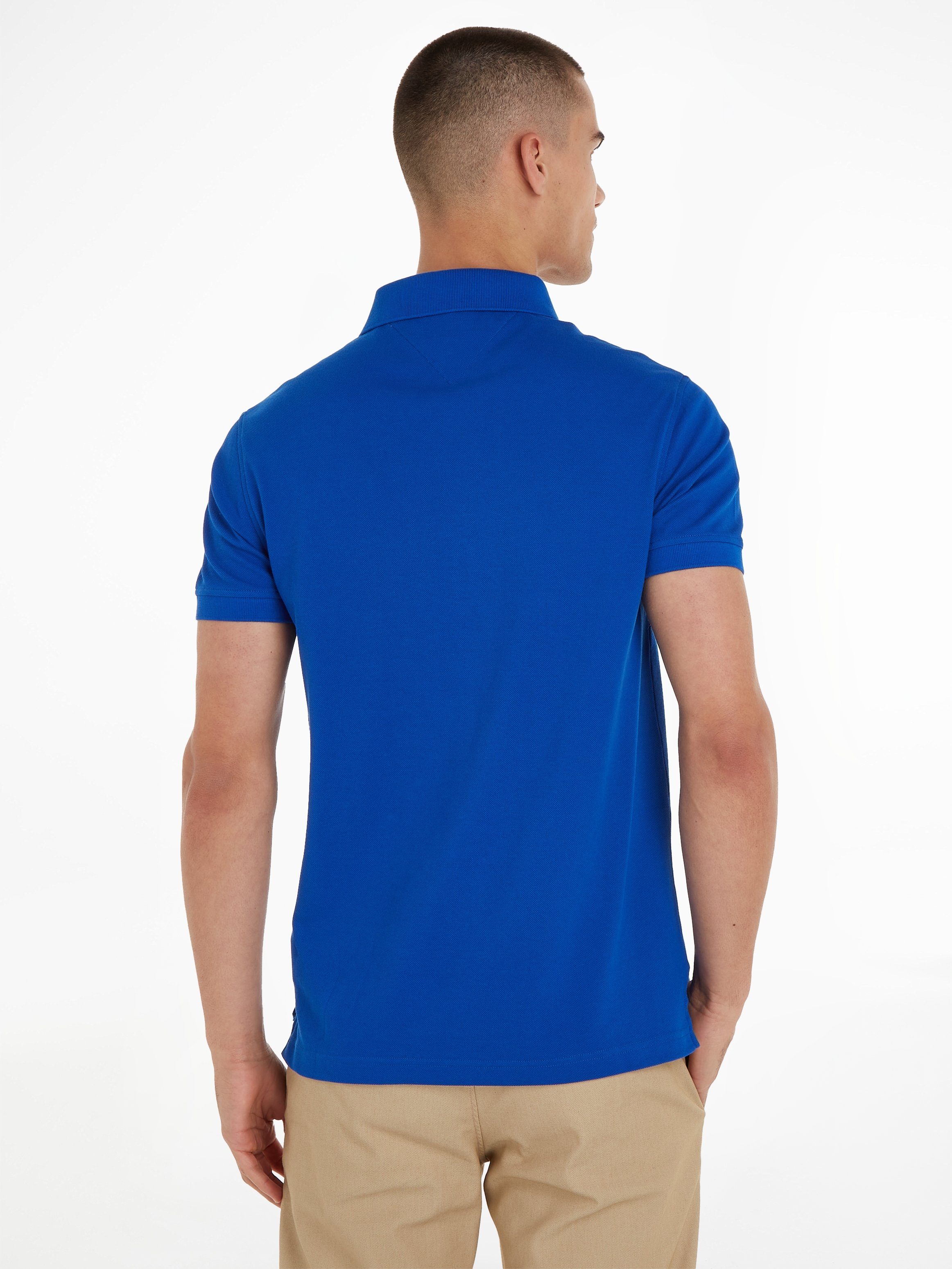 Tommy Hilfiger Poloshirt 1985 SLIM POLO van iets gestructureerd piqué