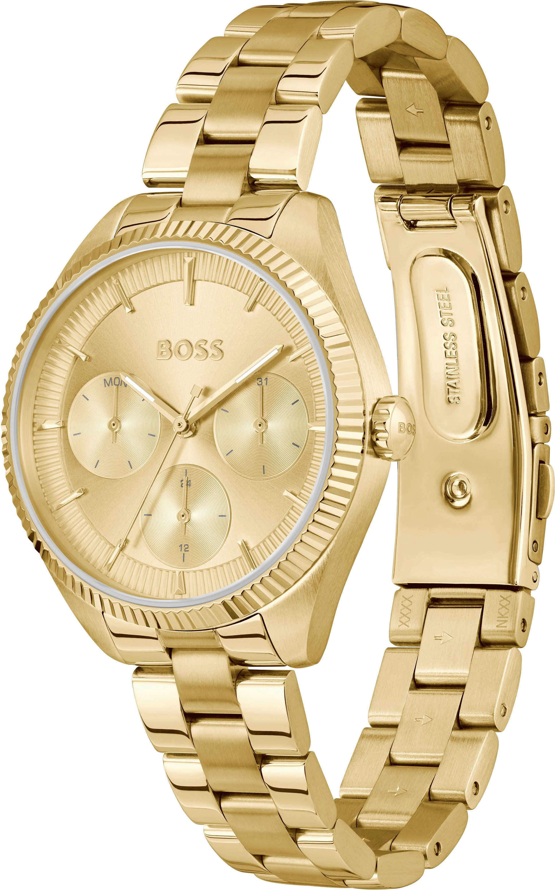 Boss Multifunctioneel horloge SAGE SPORT Quartzhorloge, horloge, damenuur, roestvrijstalen band, analoog