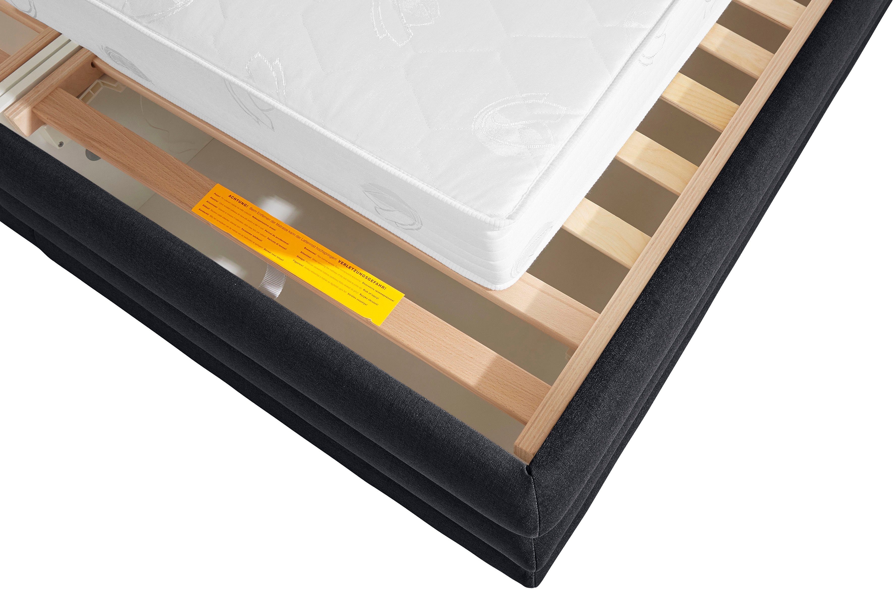 LeGer Home by Lena Gercke Gestoffeerd bed Maylis naar keuze met en zonder matras en lattenbodem, ook in 200 cm breedte