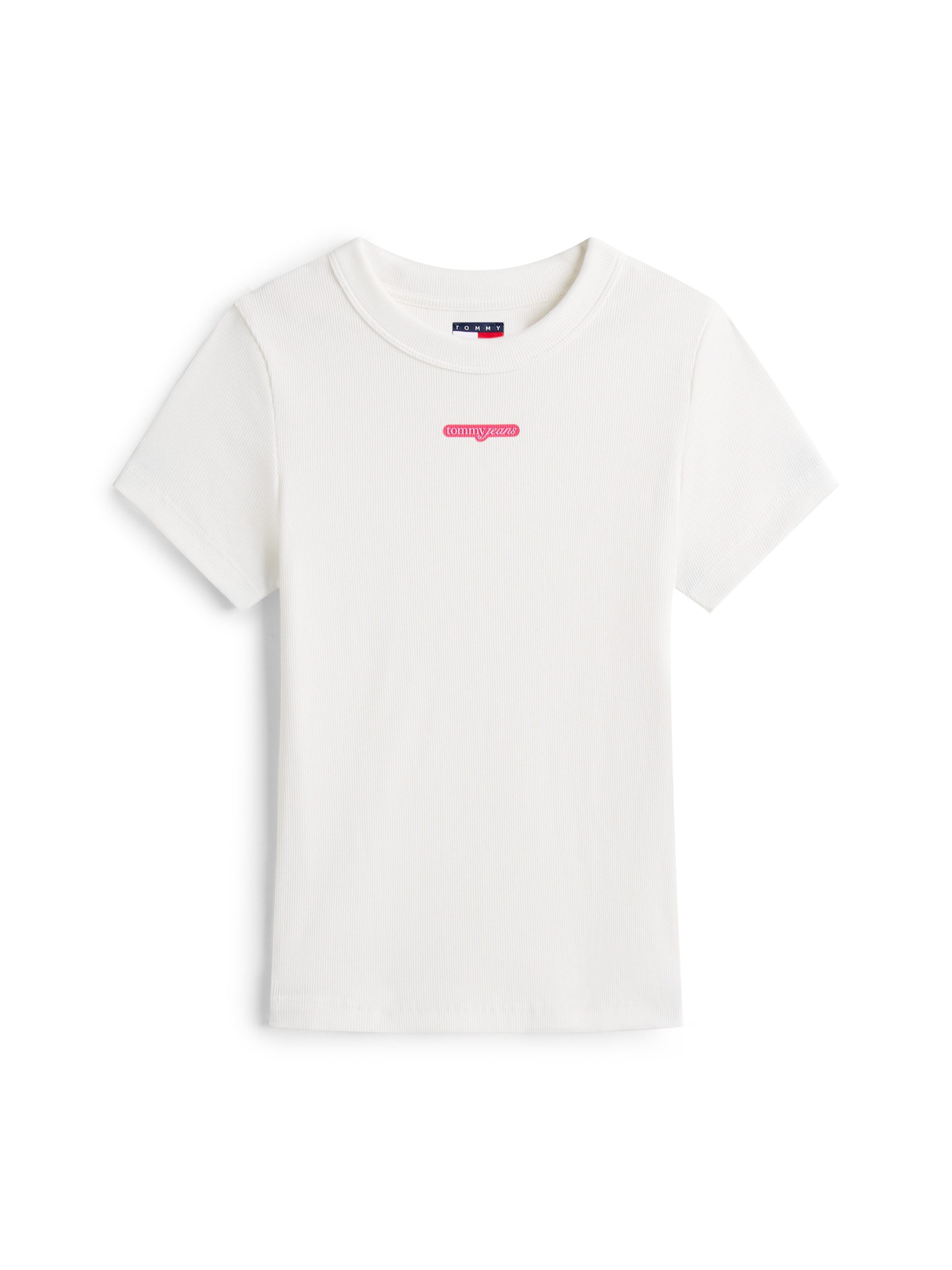 TOMMY JEANS Shirt met korte mouwen TJW SLIM SCRIPT LABEL SS TEE EXT