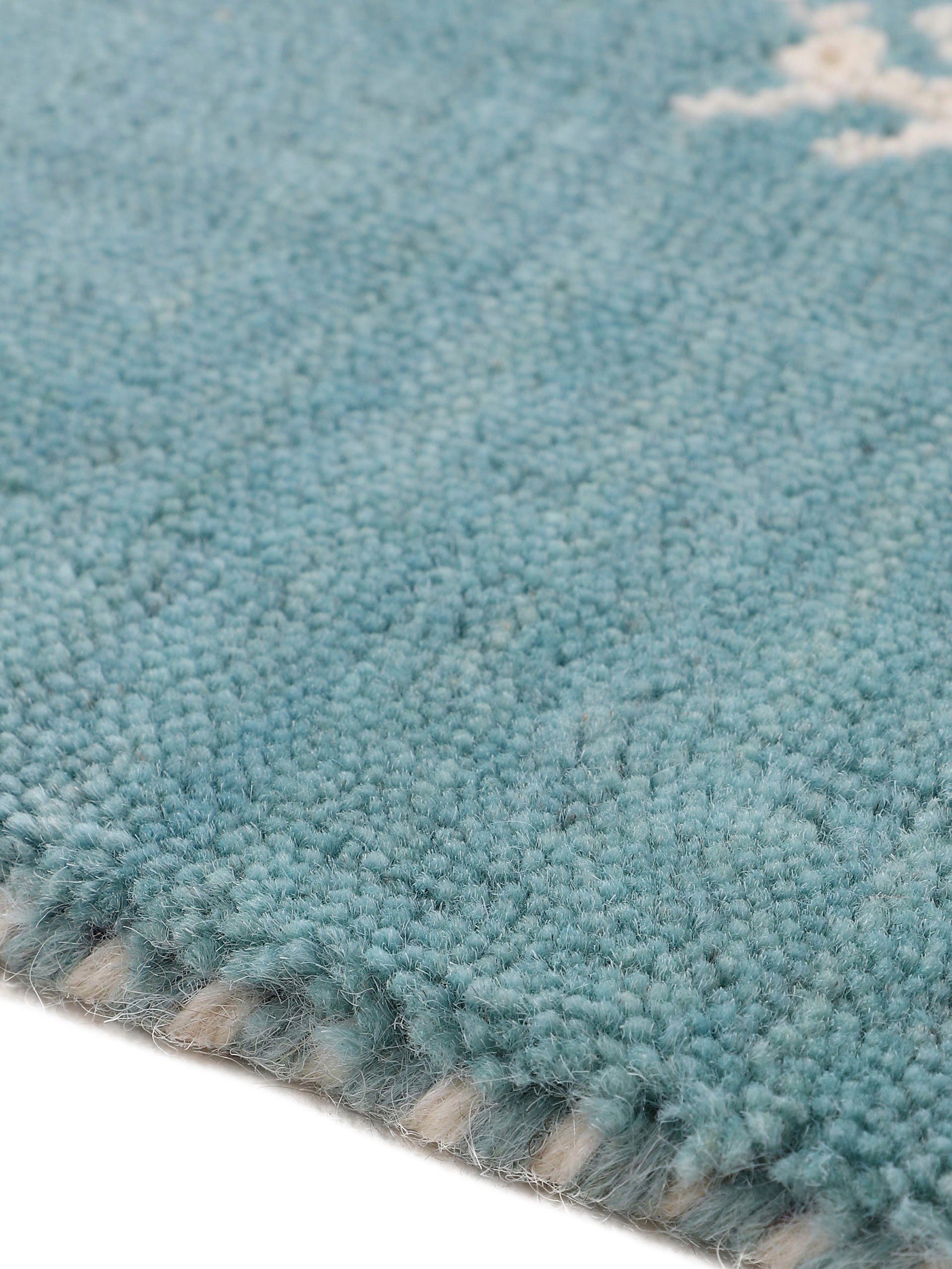carpetfine Wollen kleed Gabbeh Uni, ook als loper verkrijgbaar