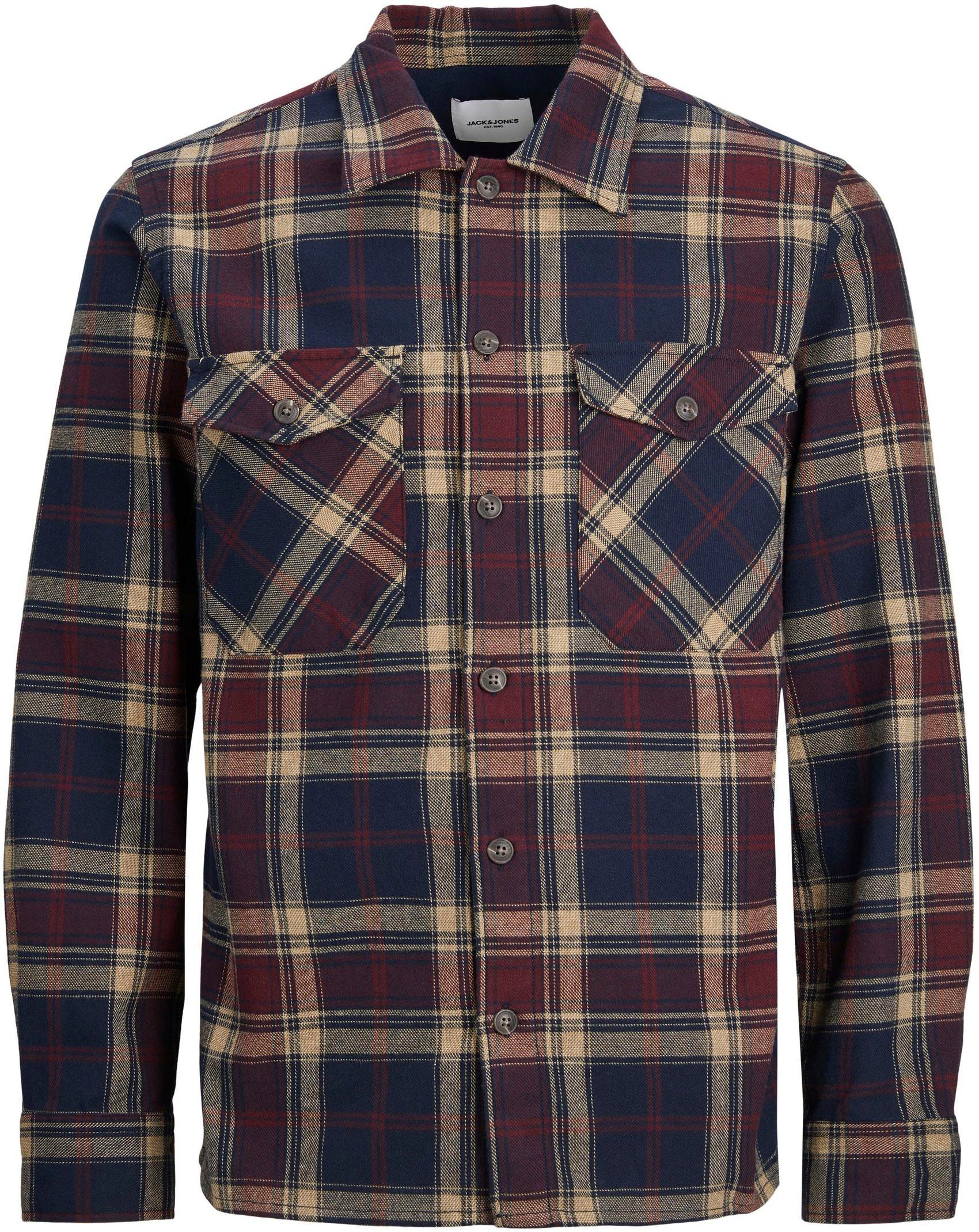 Jack & Jones Overhemd met lange mouwen JJEEDDIE OVERSHIRT LS NOOS