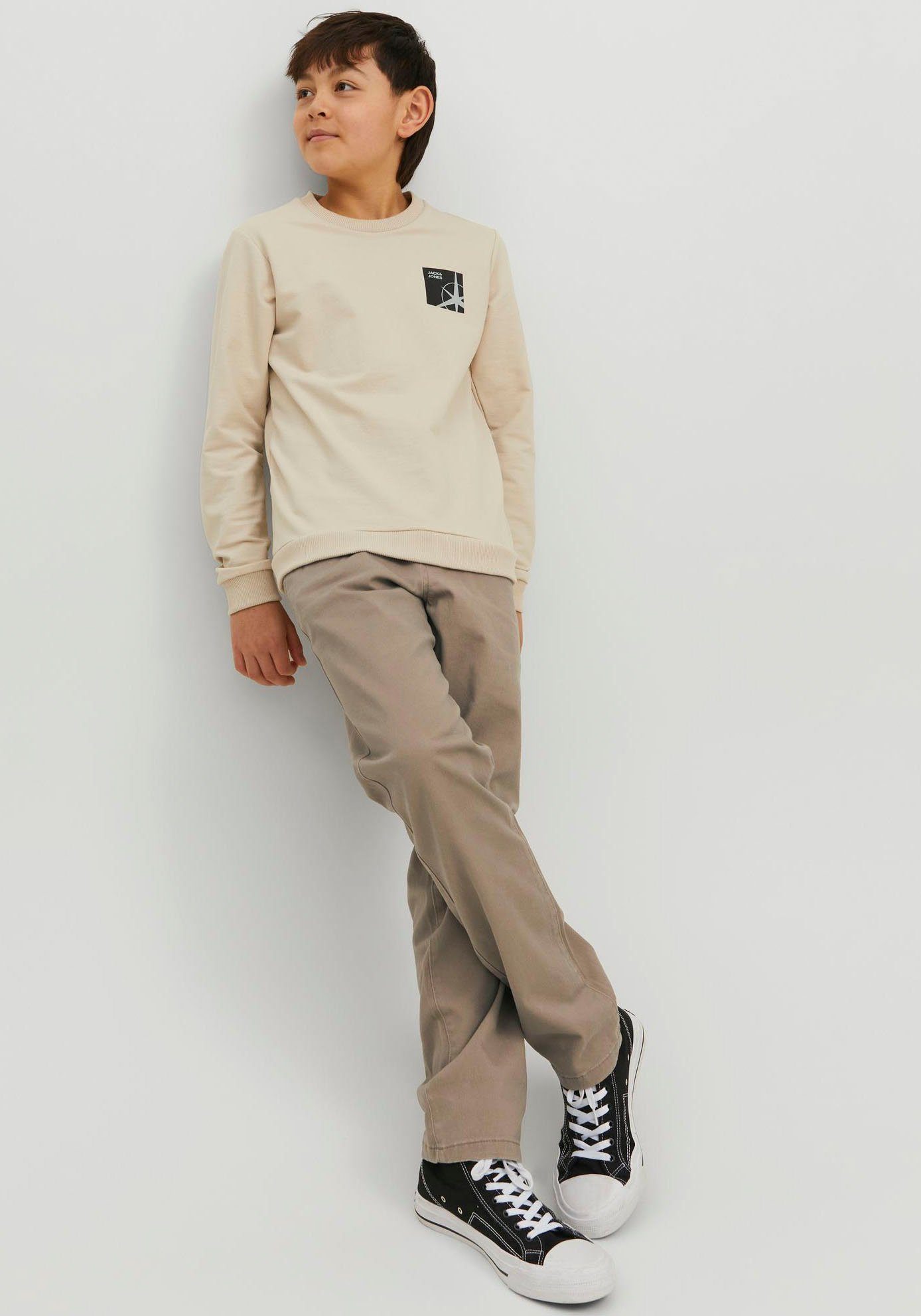 Jack & Jones PREMIUM JPSTMARCO JJDAVE WITH BELT - Pantalones Chinos Asphalt Jam22e033 C11