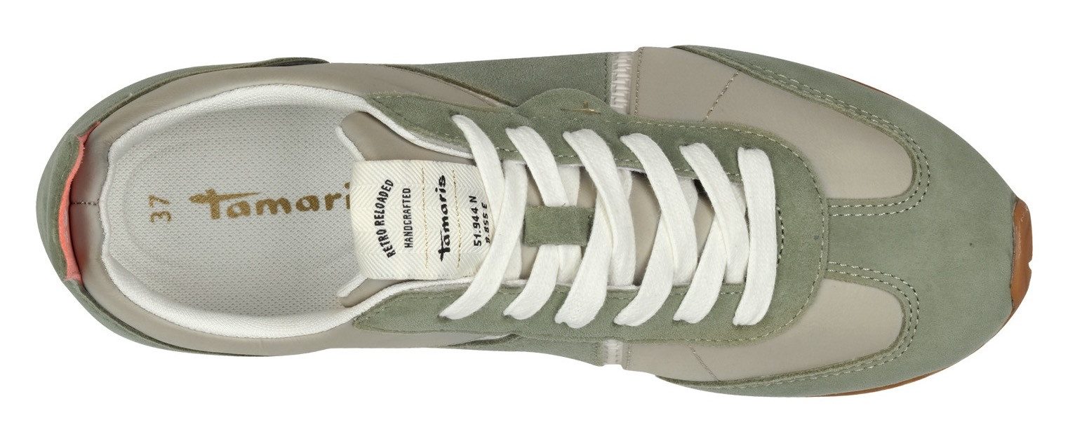 Tamaris Sneakers , vrijetijdsschoen, halfschoen, veterschoen met logo-applicatie