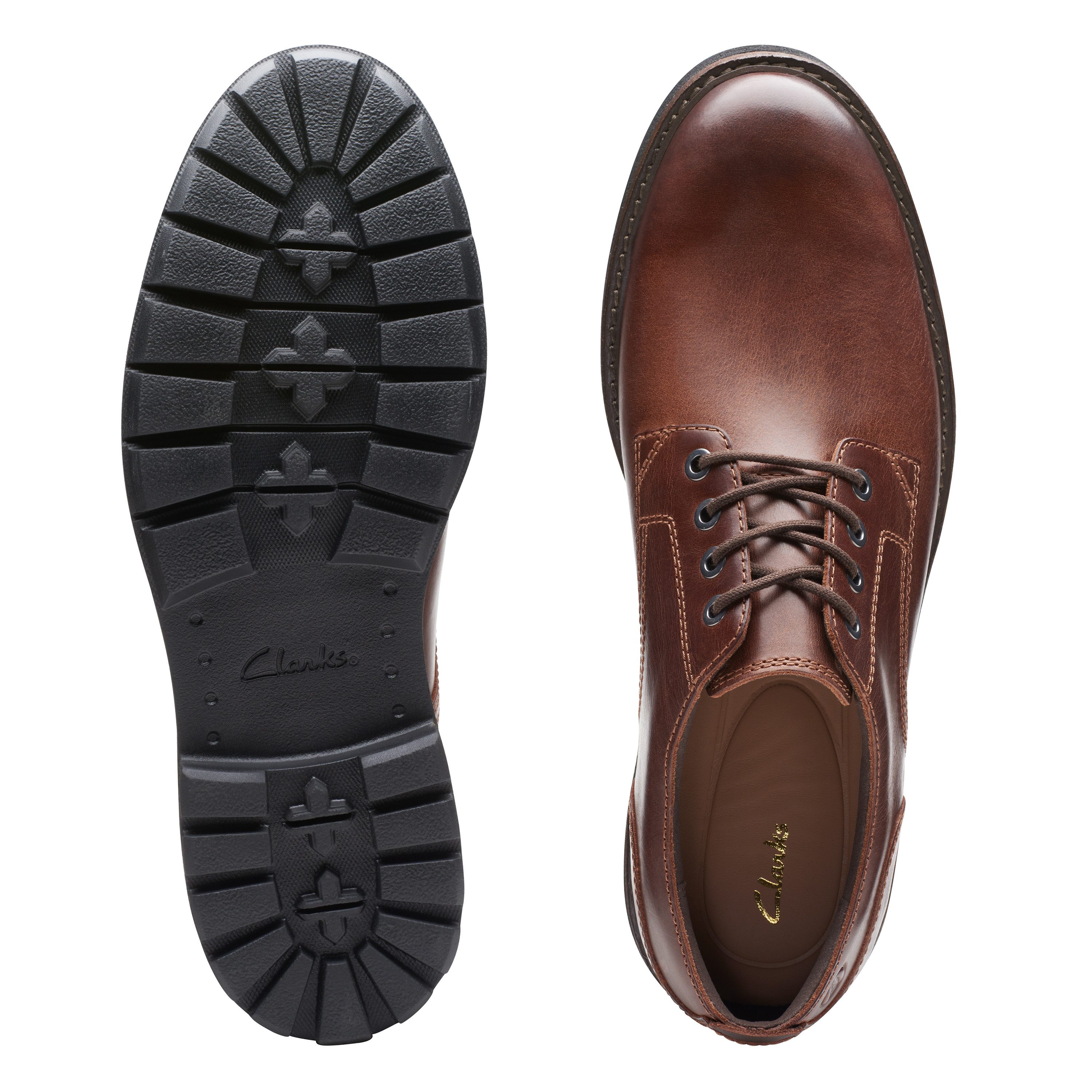 Clarks Veterschoenen Batcombe Tie Veterschoenen, lage schoen met profielzool