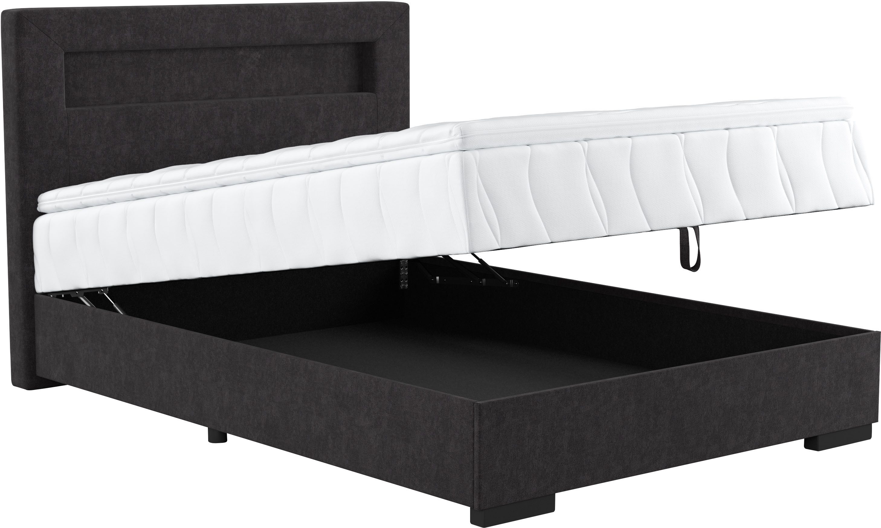 COTTA Boxspring Kelly uitgerust met led-licht, incl. bedlade