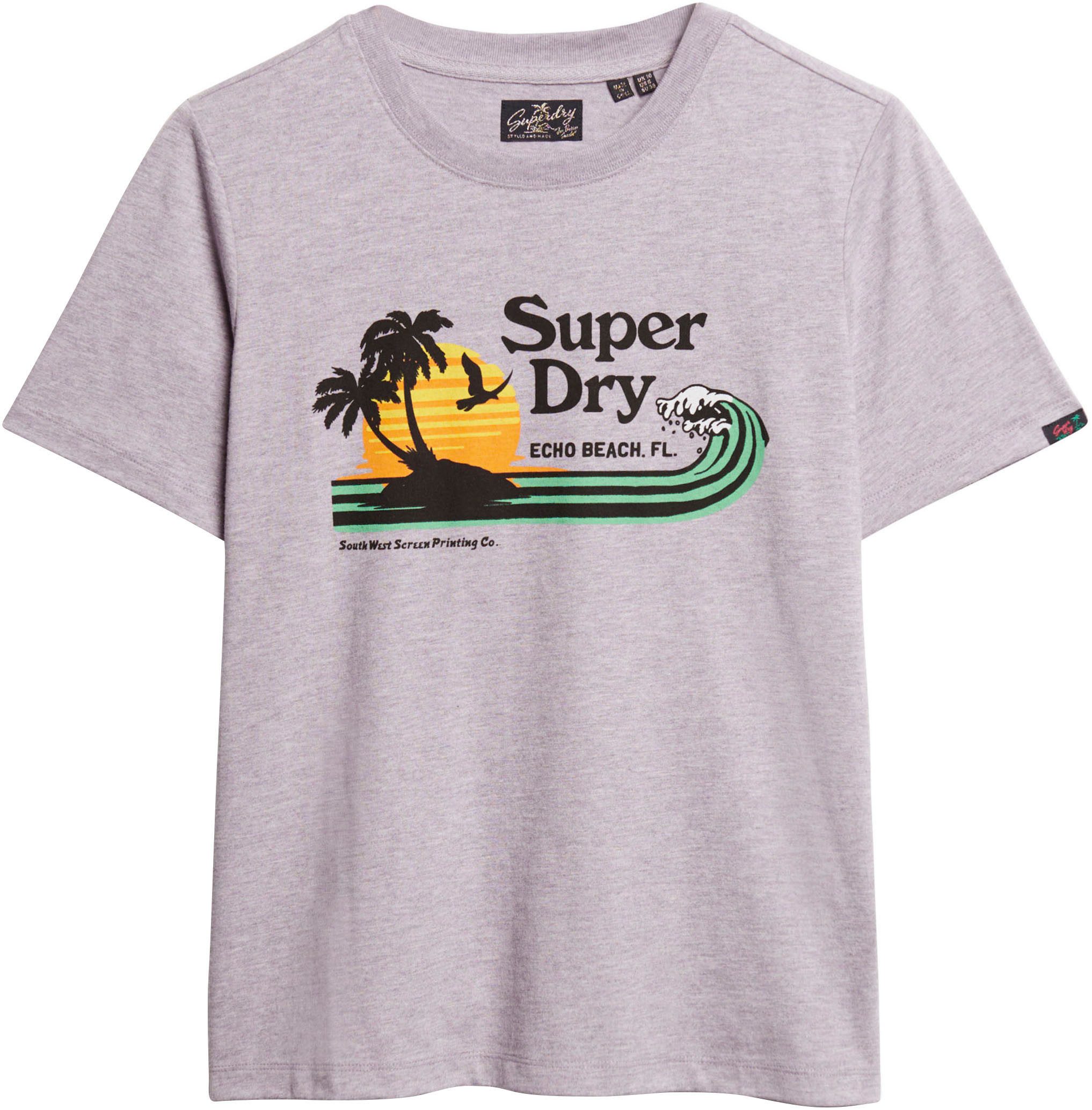 Superdry Shirt met print OUTDOOR STRIPE RELAXED T SHIRT