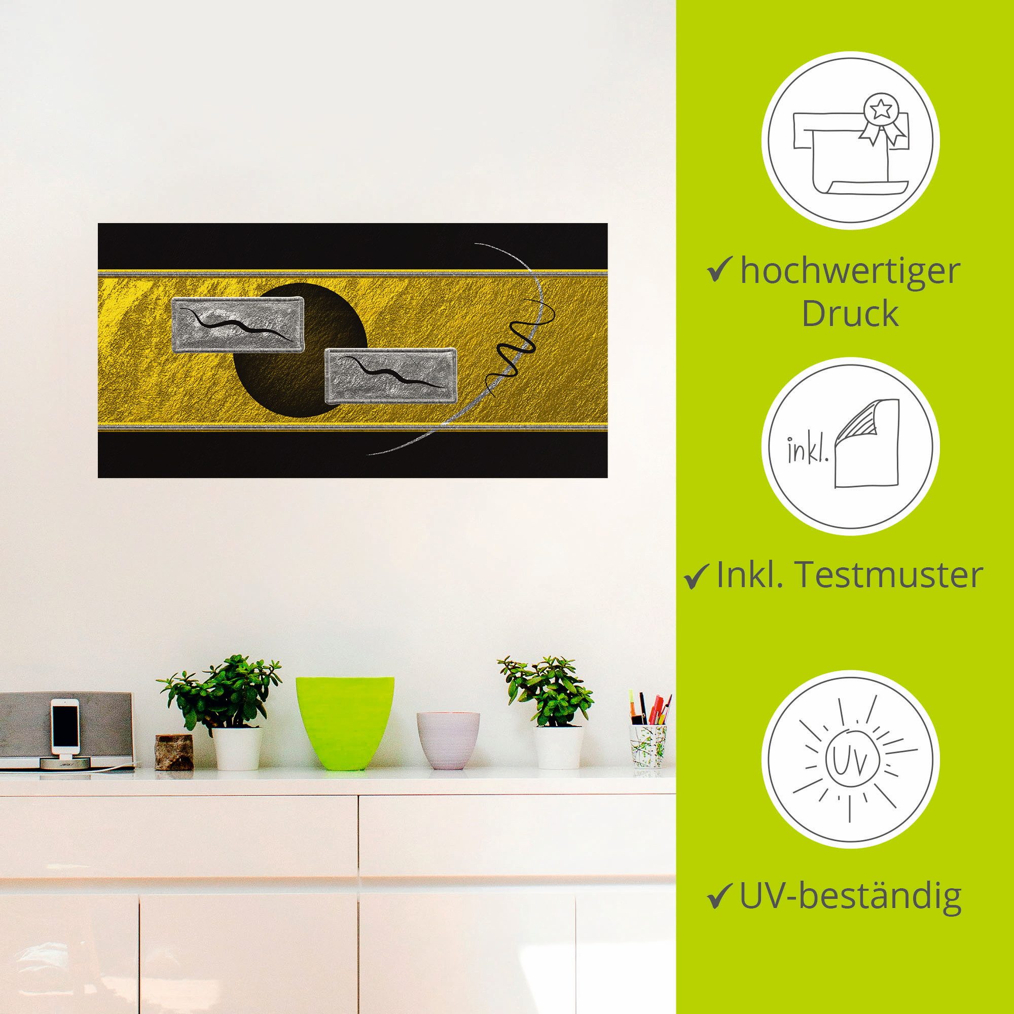 Artland Artprint Abstract III als artprint op linnen, muursticker in verschillende maten
