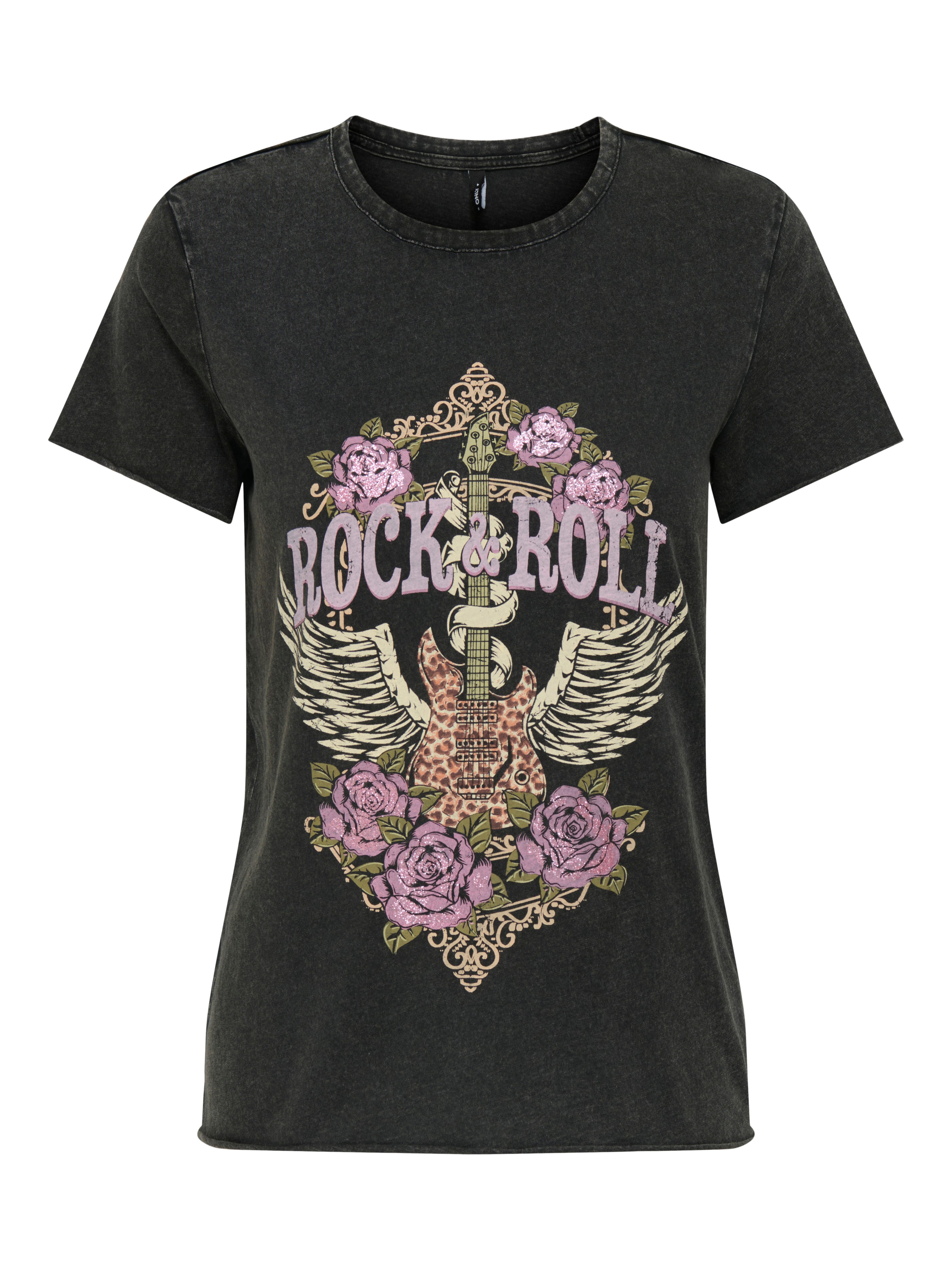 Only Shirt met ronde hals ONLLUCY REG S/S TOP JRS NOOS
