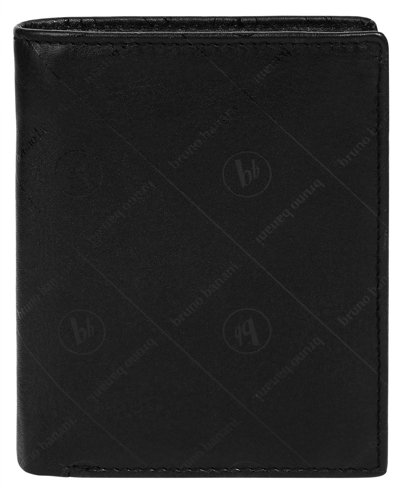 Bruno Banani Portemonnee echt leder unisex portemonnees zwart