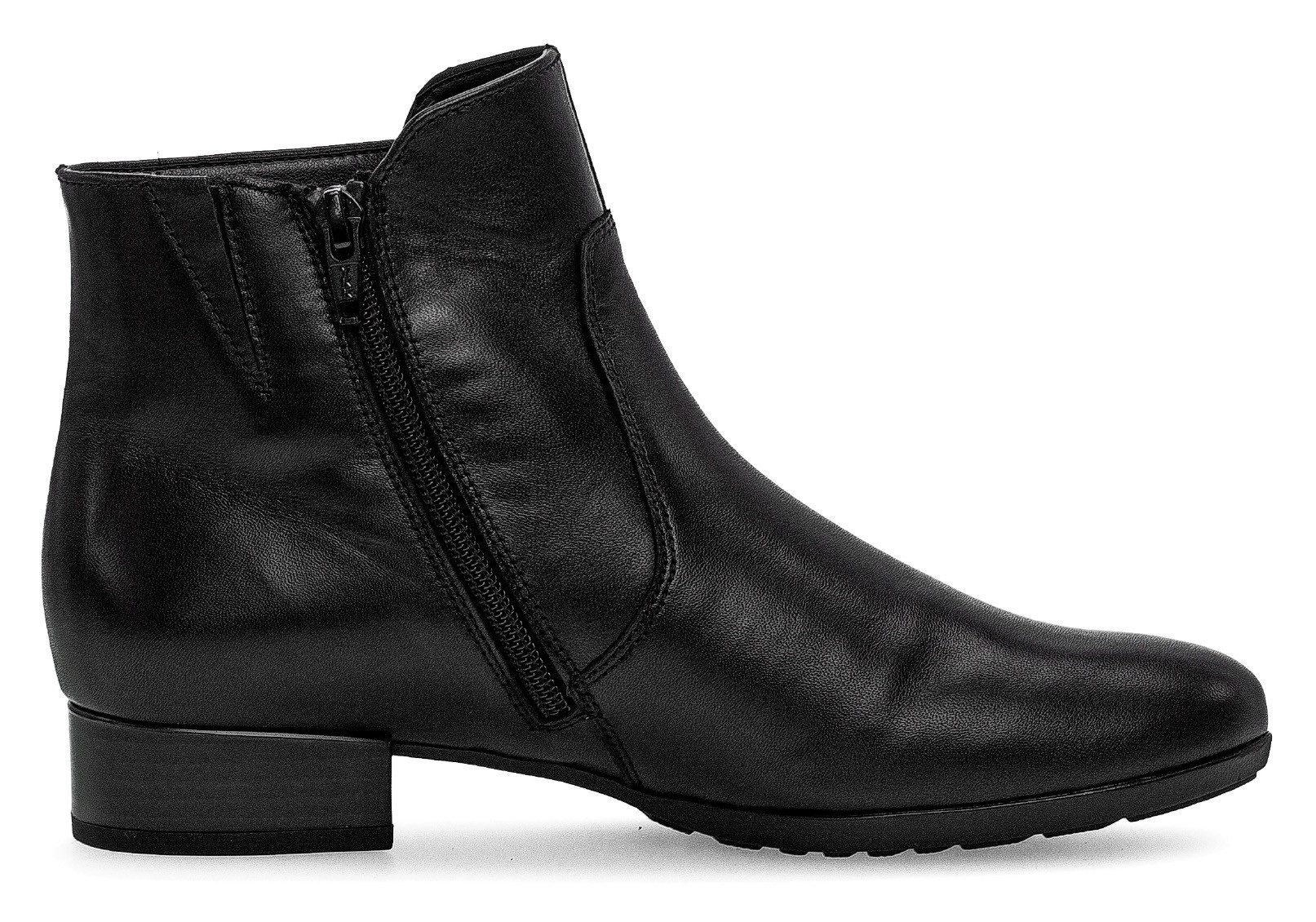 Gabor Laarsjes Pisa blokhak, basic, business schoen met decoratieve stiksels