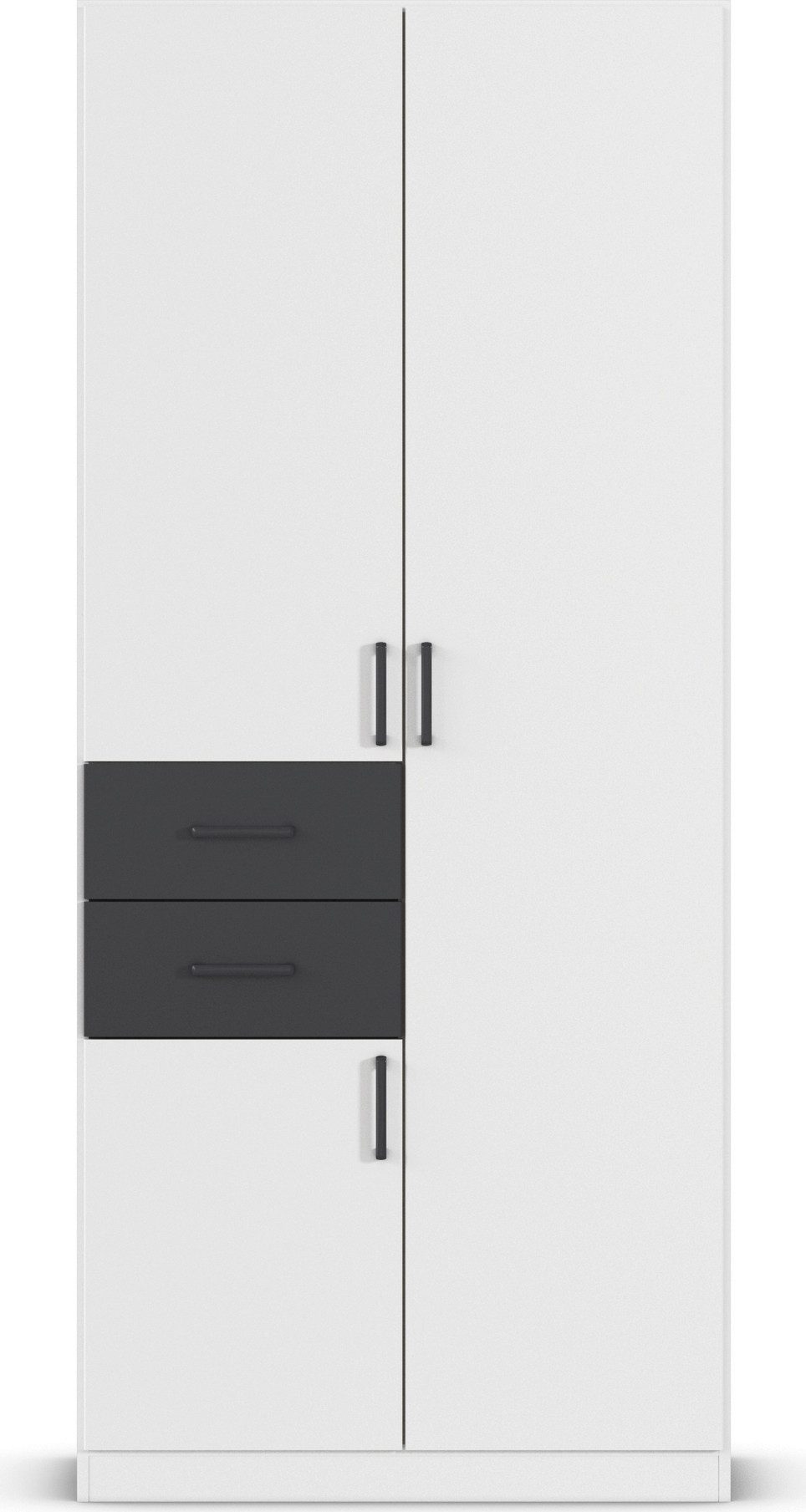 rauch Draaideurkast Kledingkast kast garderobe MAIKA met decor-front 2 lades, in verschillende breedtes, hoogtes, kleuren, made in germany