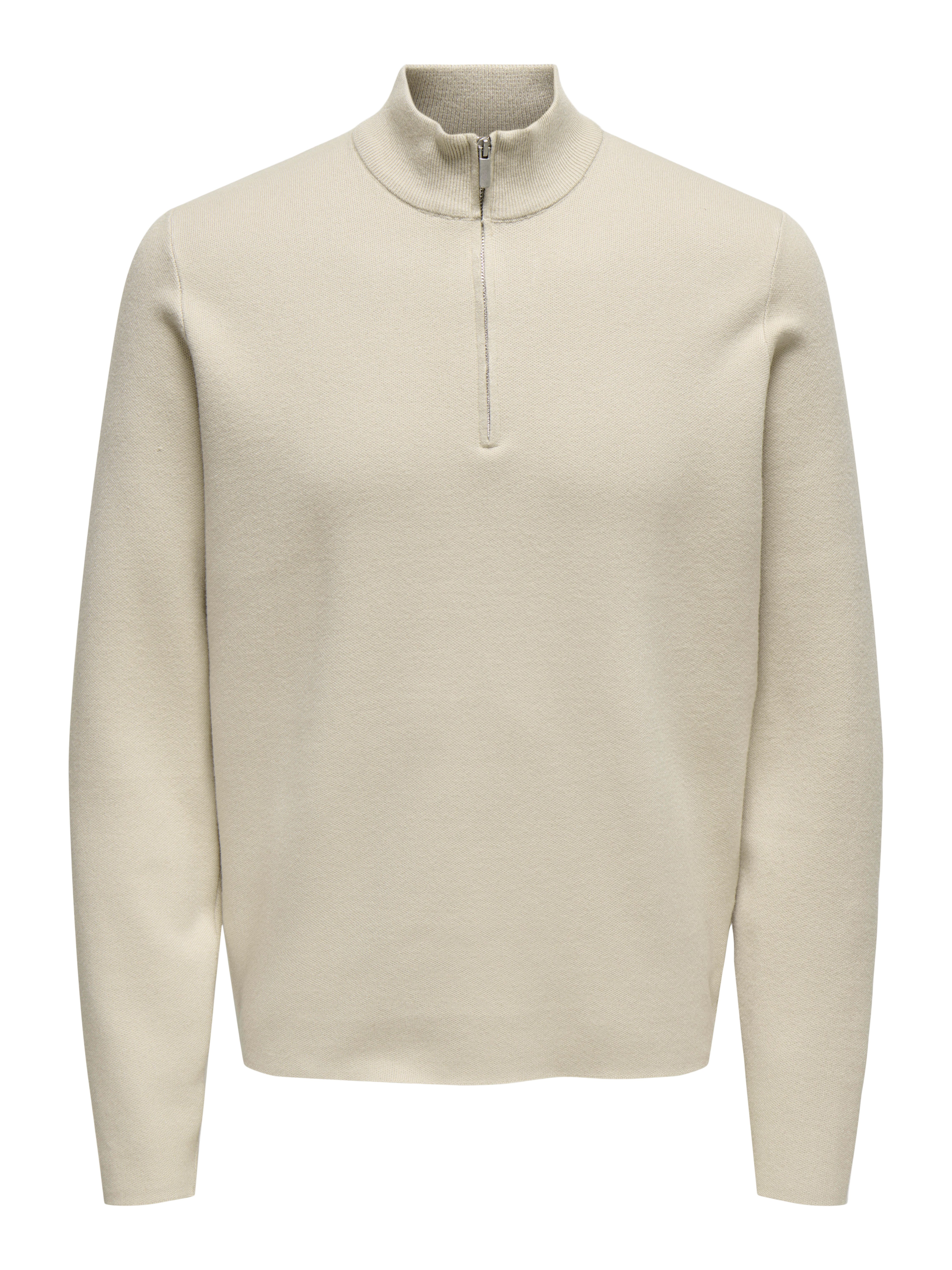 ONLY & SONS Schipperstrui ONSCOOPER REG 12 HALF ZIP HIGH NECK KNIT