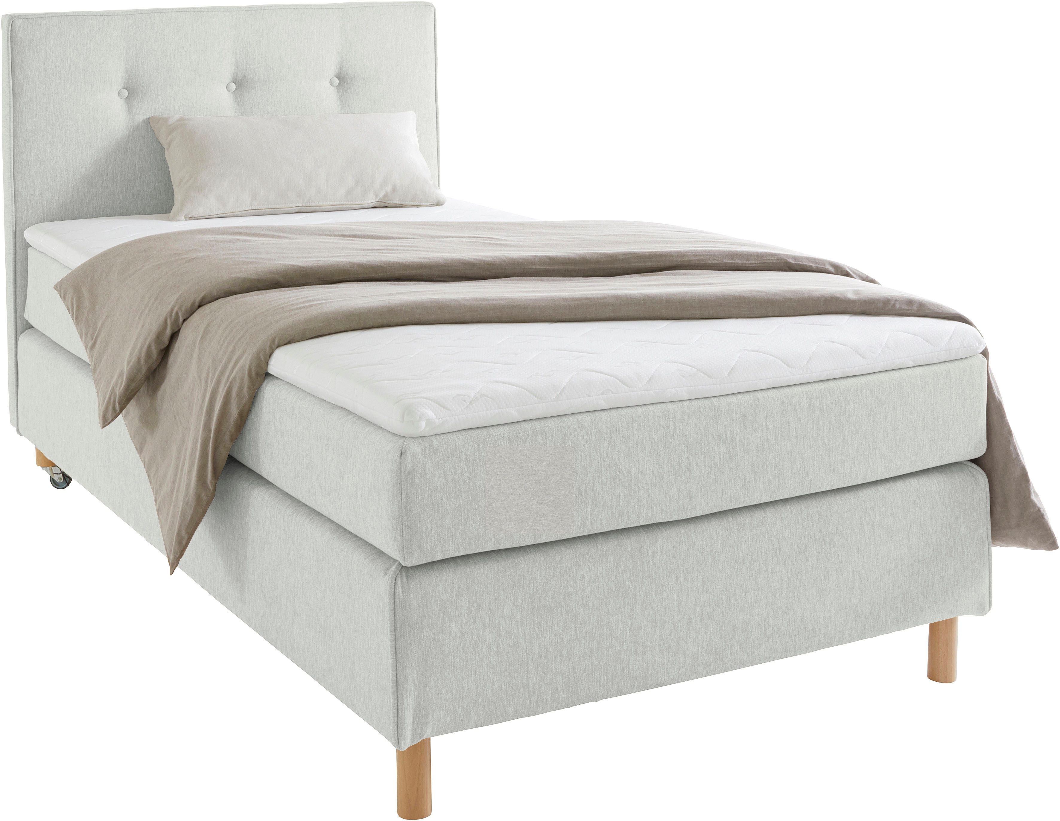Home affaire Boxspring Heimatblick 100x200cm naar wens uitbreidbaar naar dubbel- en familiebest