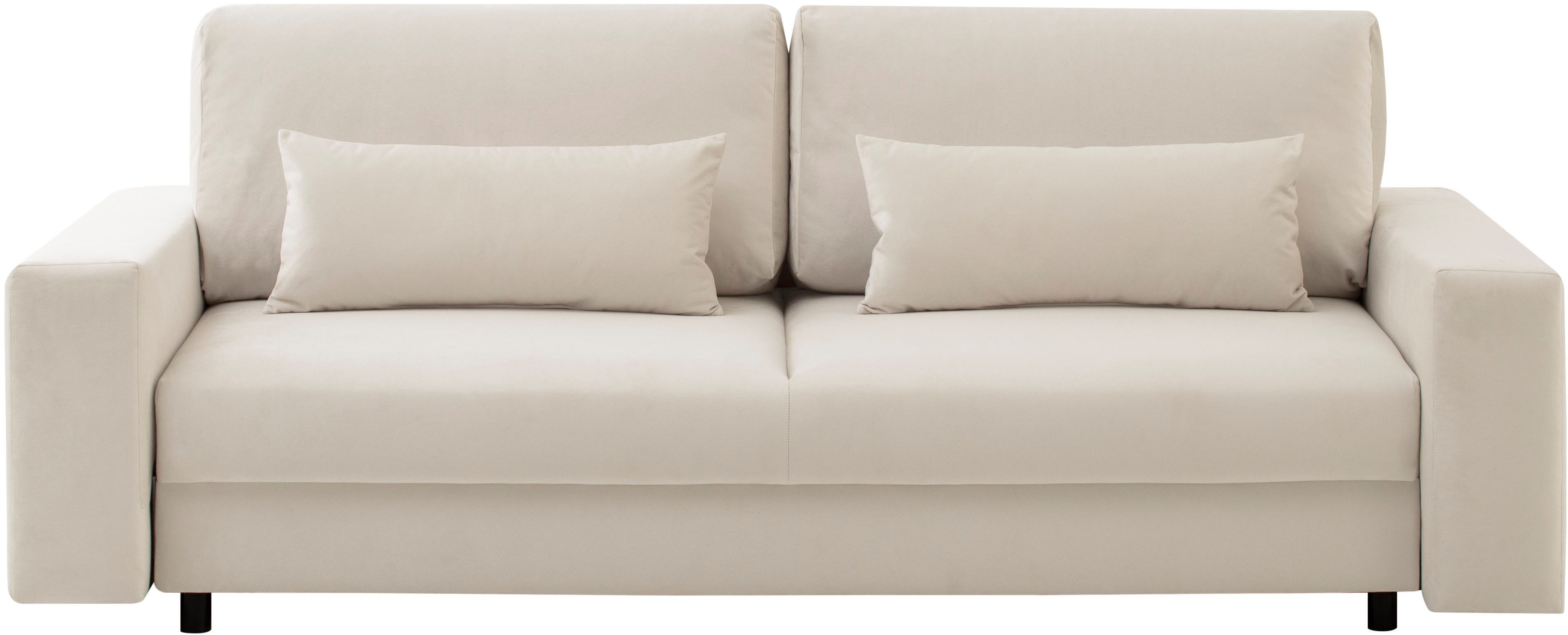 LeGer Home by Lena Gercke Slaapbank Imoga, kussen met slaapfunctie, 3-zits bank, bank met bedlade in moderne kleuren en stoffen, bedfunctie, ligoppervlak: 200x150 cm