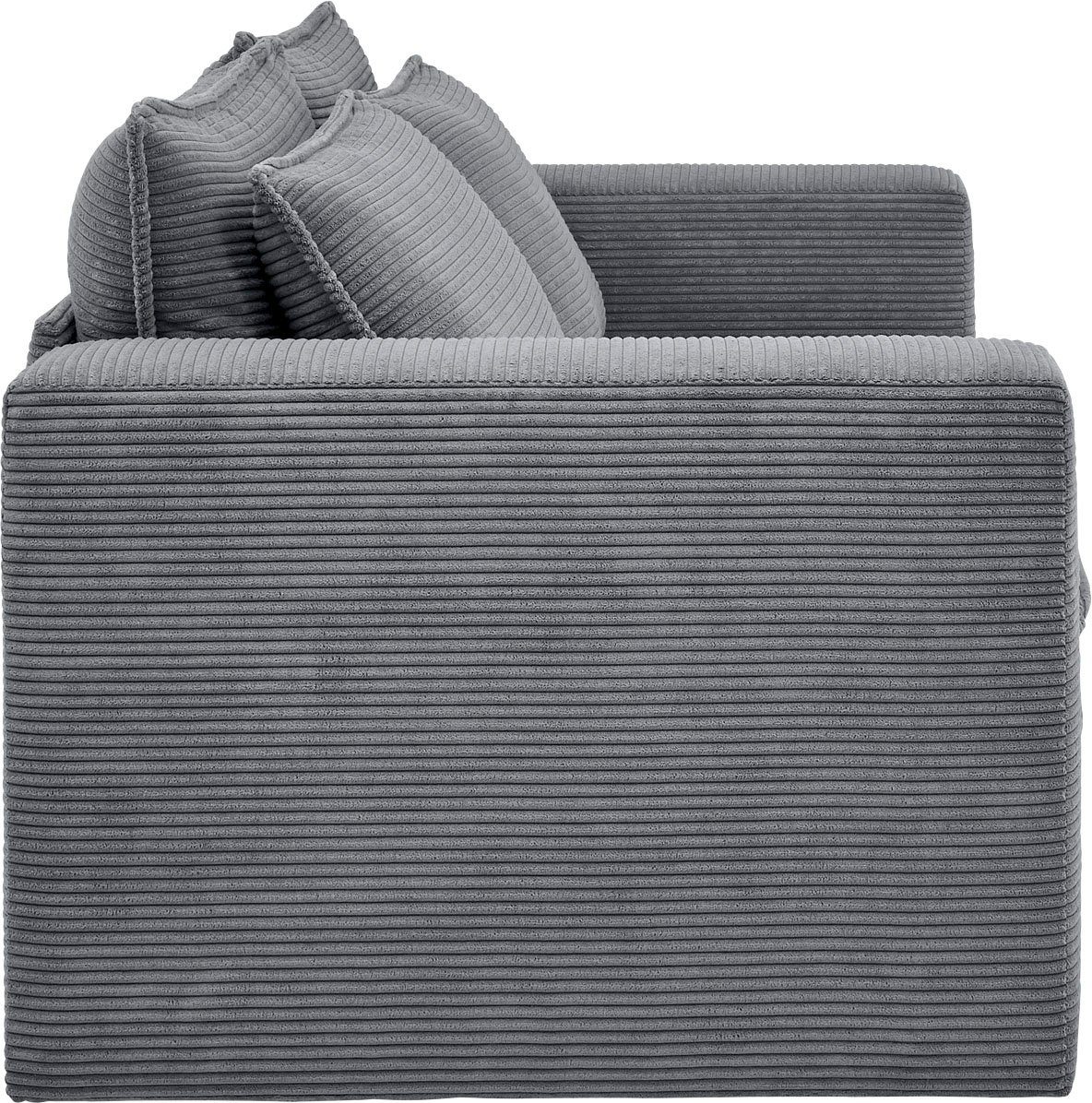 Places of Style Zithoek PIAGGE 2-zitsbank en hocker klein als set (2-delig)
