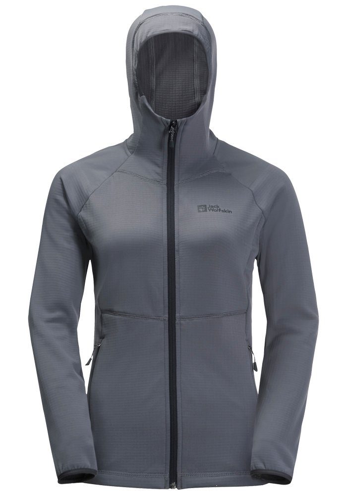 Jack Wolfskin Fleecejack met capuchon KOLBENBERG HOODED FZ W