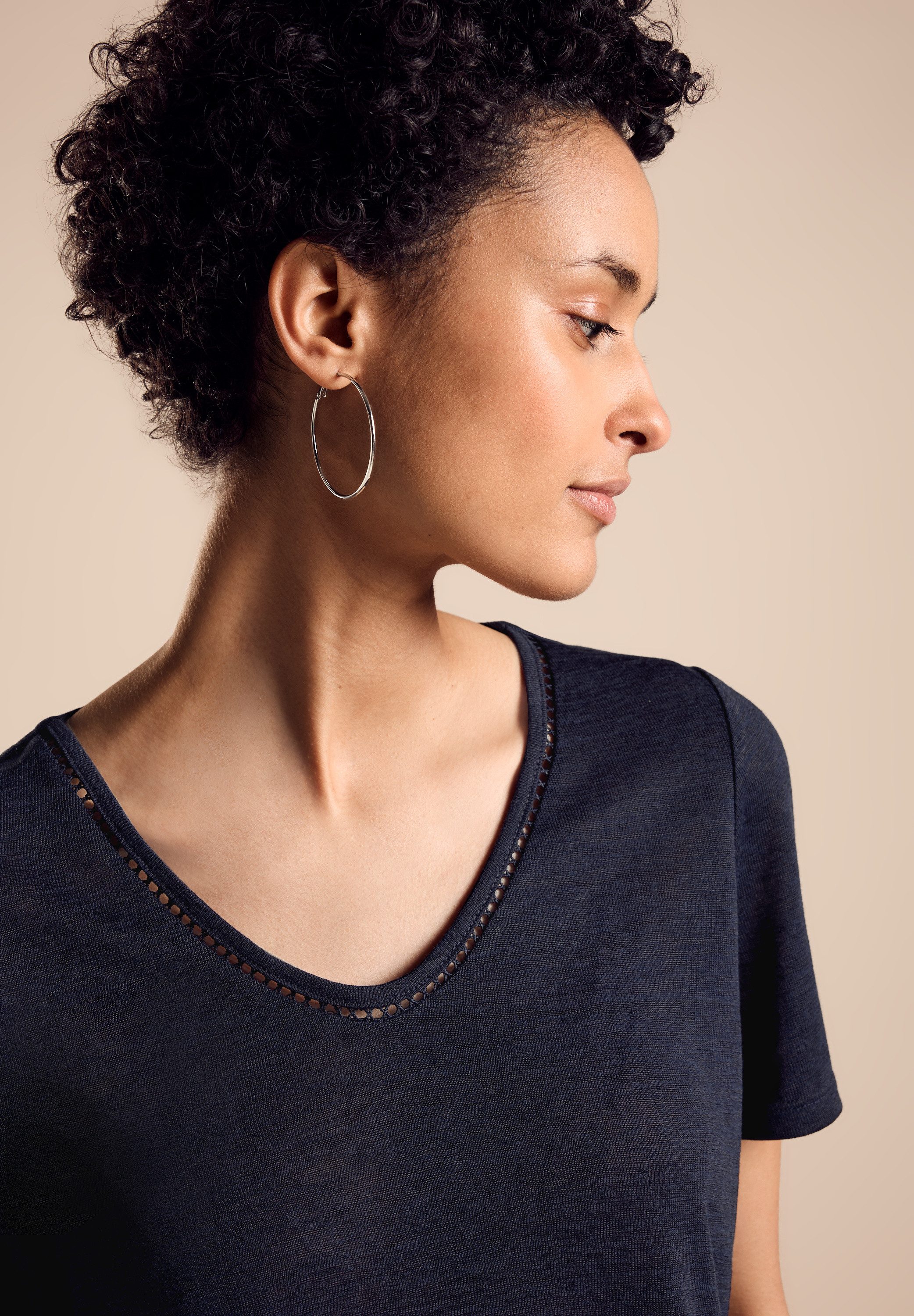 STREET ONE T-shirt met viscose