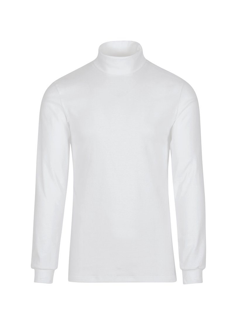 Trigema Colshirt TRIGEMA ski- en sportcoltrui met lange mouwen (1-delig) kinderen shirts & tops maat 152 wit