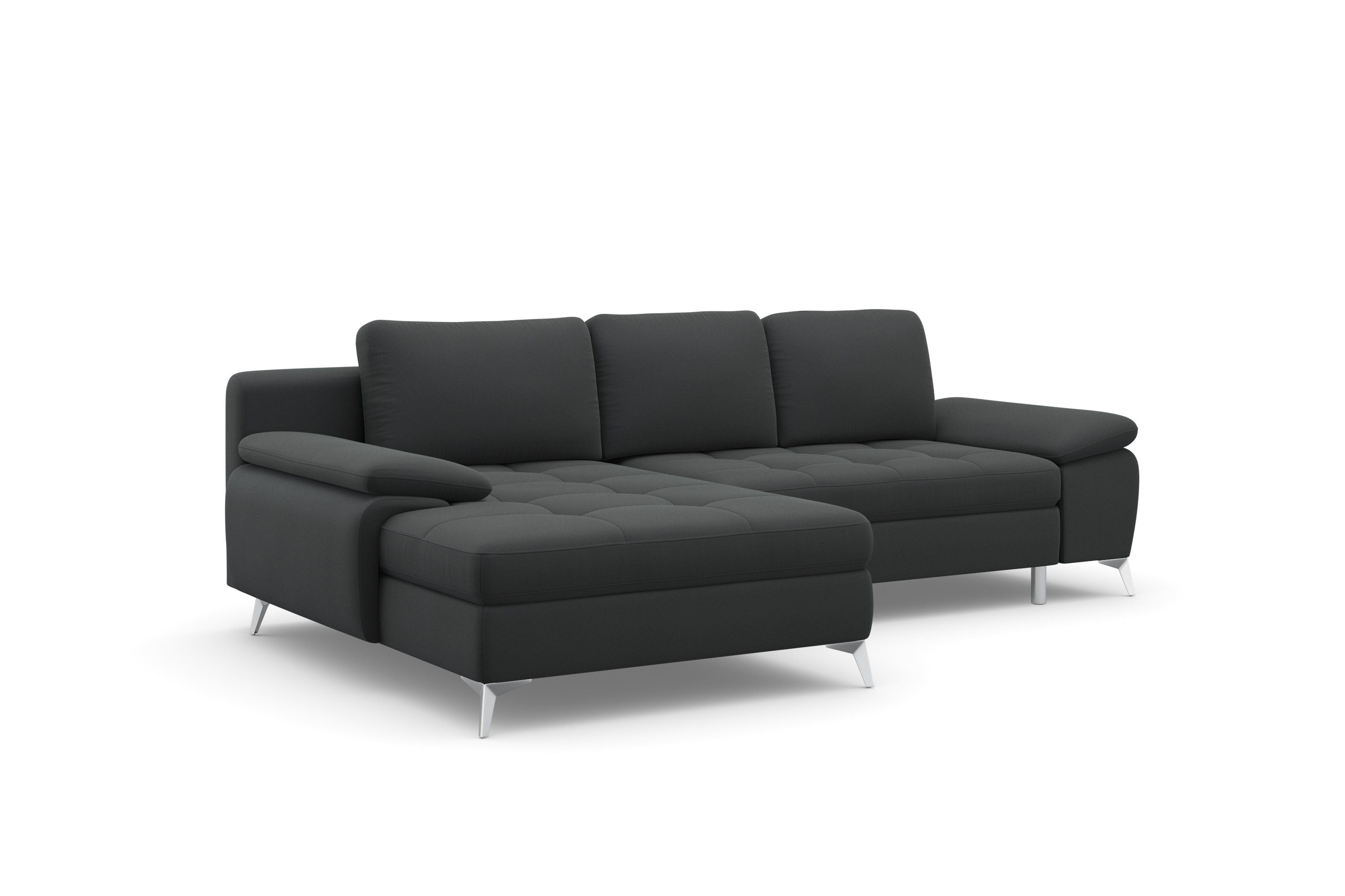 sit&more Hoekbank Latigo L-vorm met récamier, naar keuze met slaapfunctie en bedkist