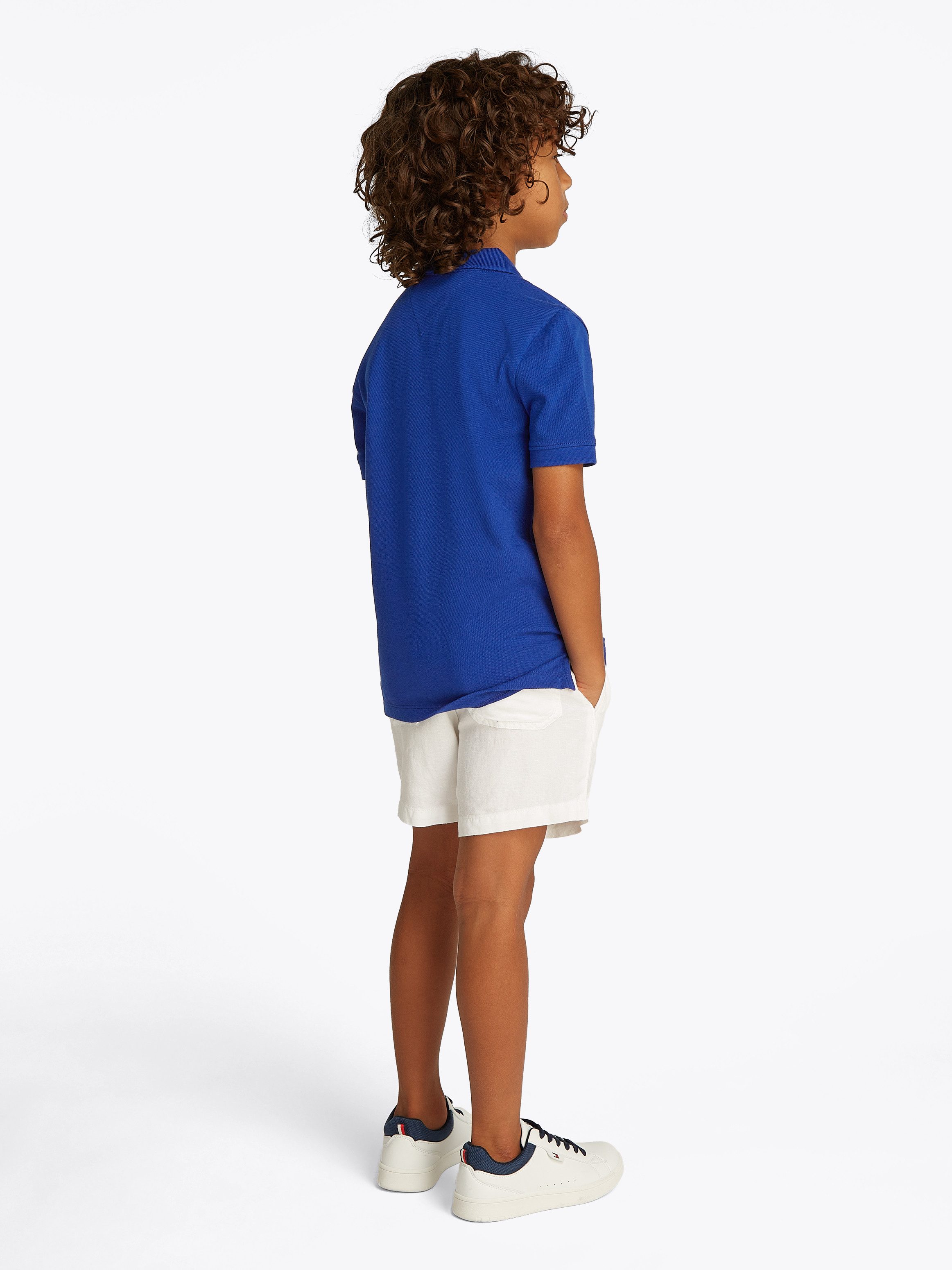 Tommy Hilfiger Poloshirt FLAG POLO SS met geborduurd logo
