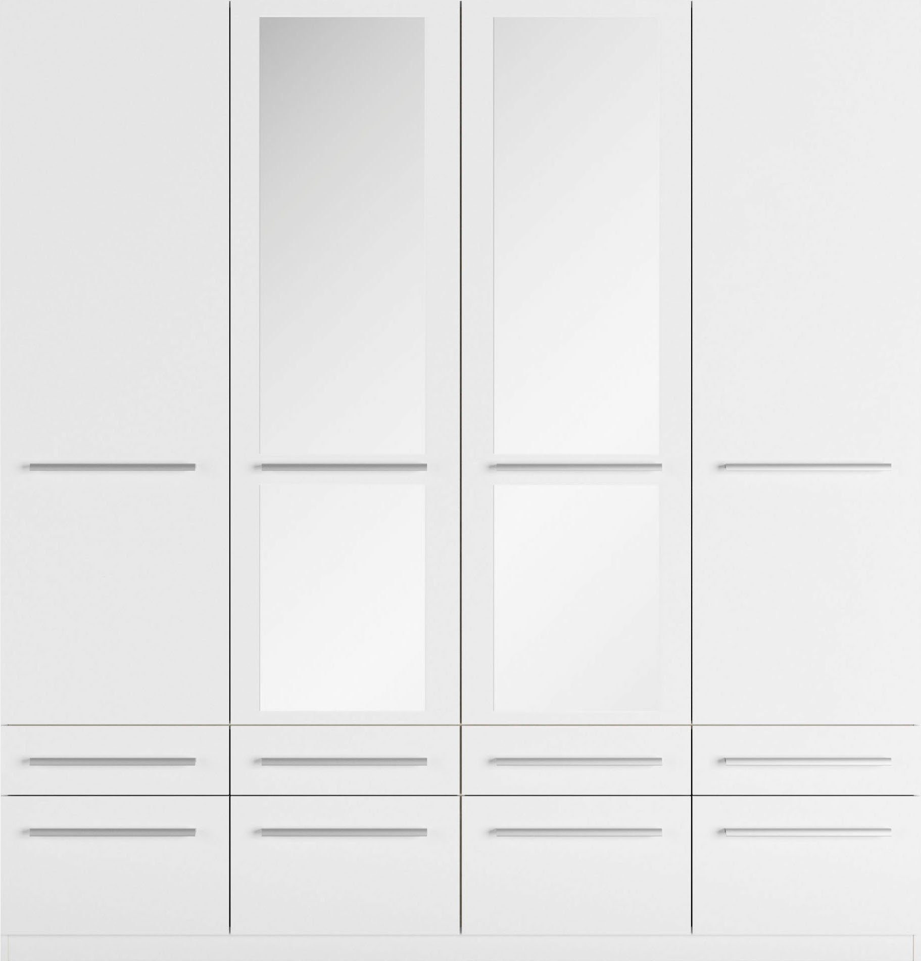 priess Kledingkast Kast garderobe waskast Barcelona in 5 breedtes veel opbergruimte, ruime lades, met spiegel, made in germany