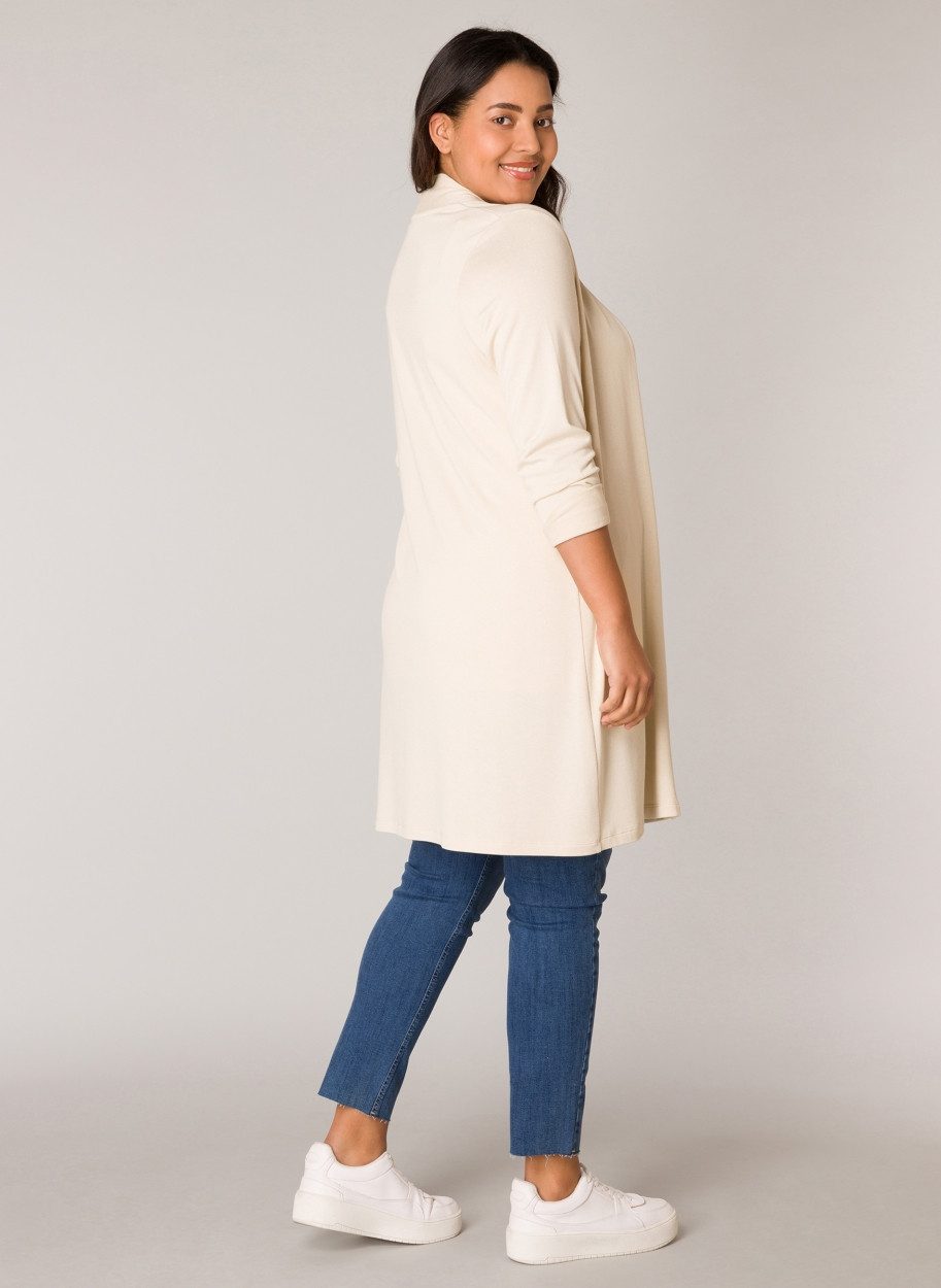 Base Level Curvy Lang vest Ayla Long Ruimvallende, zachte tricotkwaliteit