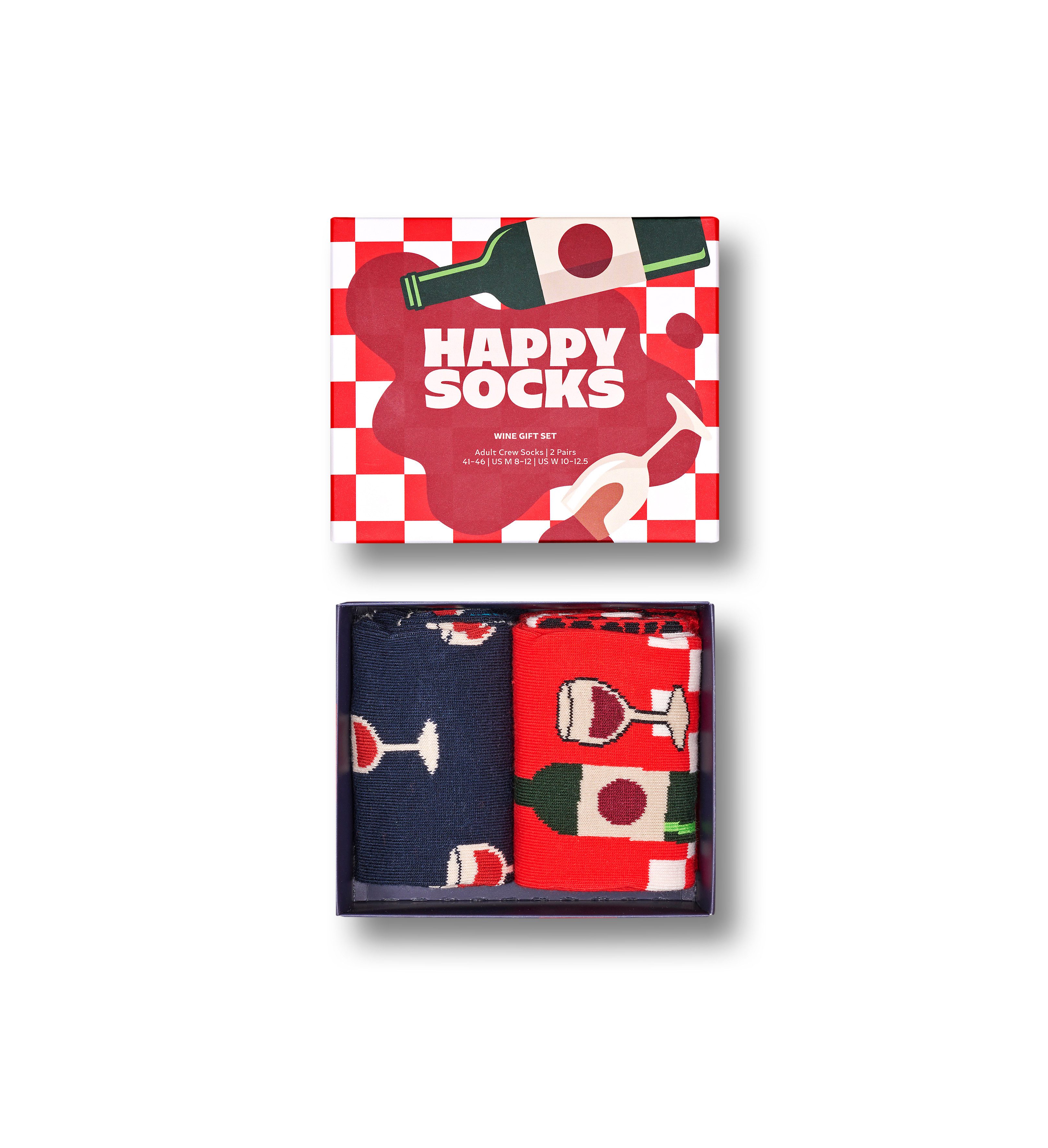 Happy Socks Lange sokken met partymotieven (Set van 2)