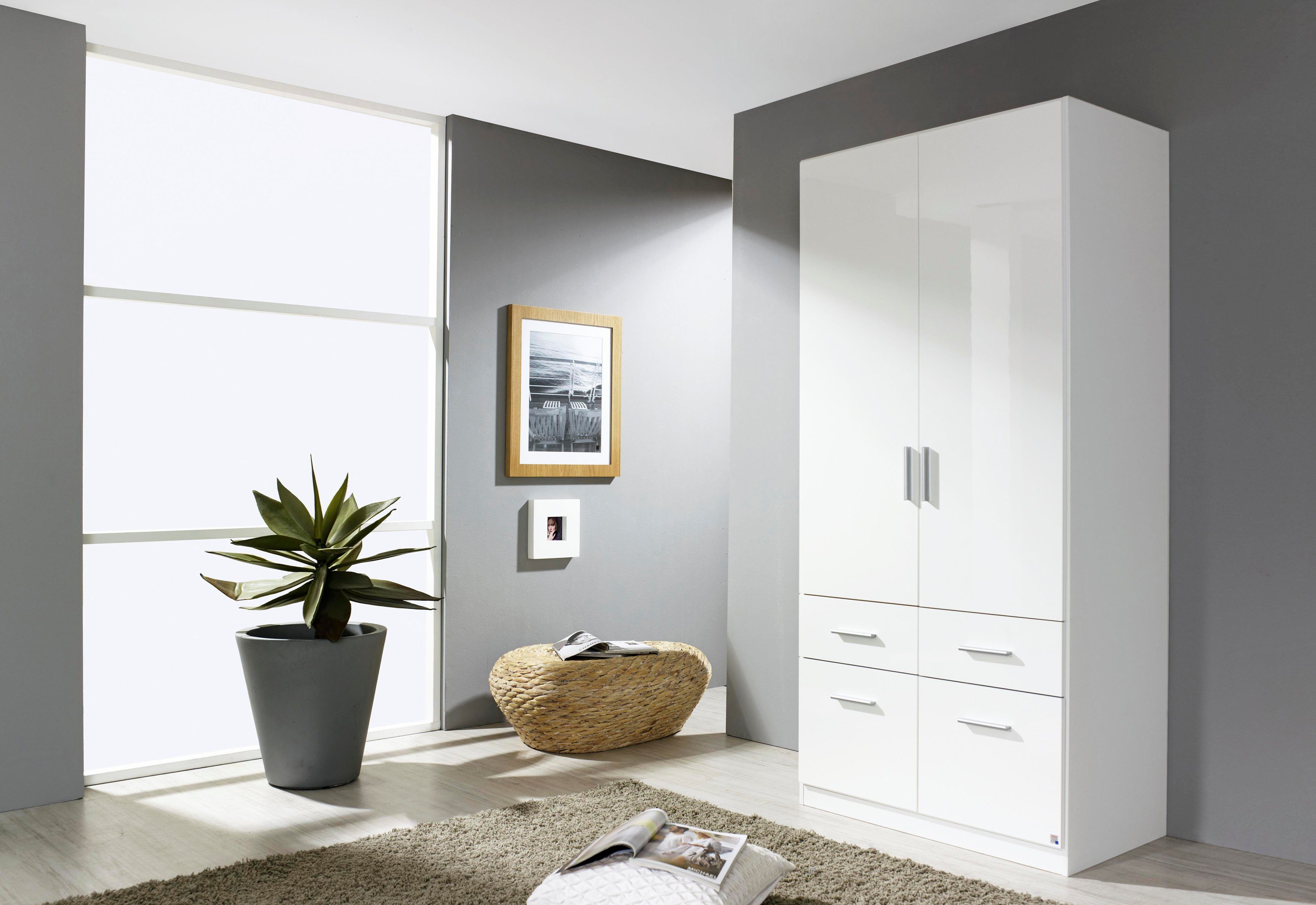 rauch Draaideurkast Kledingkast Kast Garderobe Slaapkamerkast CELLE in 4 breedtes en 2 hoogtes, optioneel met lades made in germany