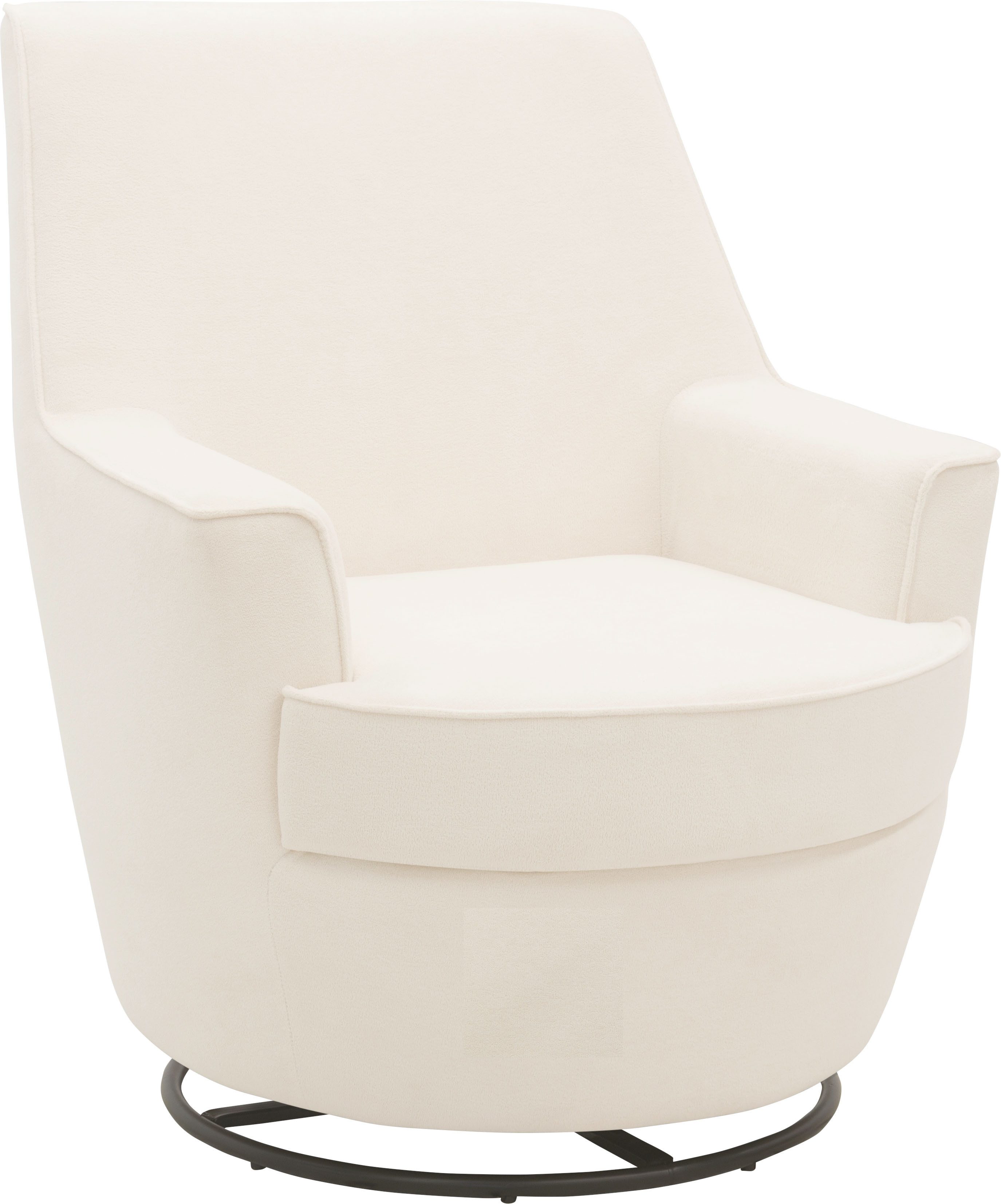 INOSIGN Draaibare fauteuil Hetty, draaistoel met kantelfunctie en poef, leesstoel, armstoel (set, 2 stuks)