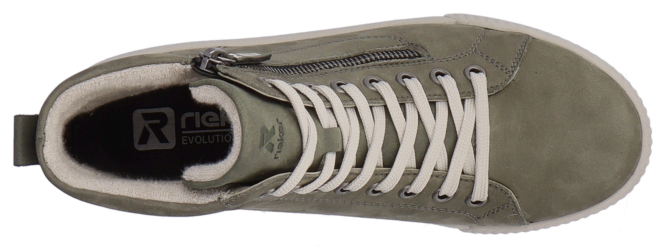 RIEKER Sport Hoge veterschoenen ankle boot, high top sneaker, leisure boots with zipper