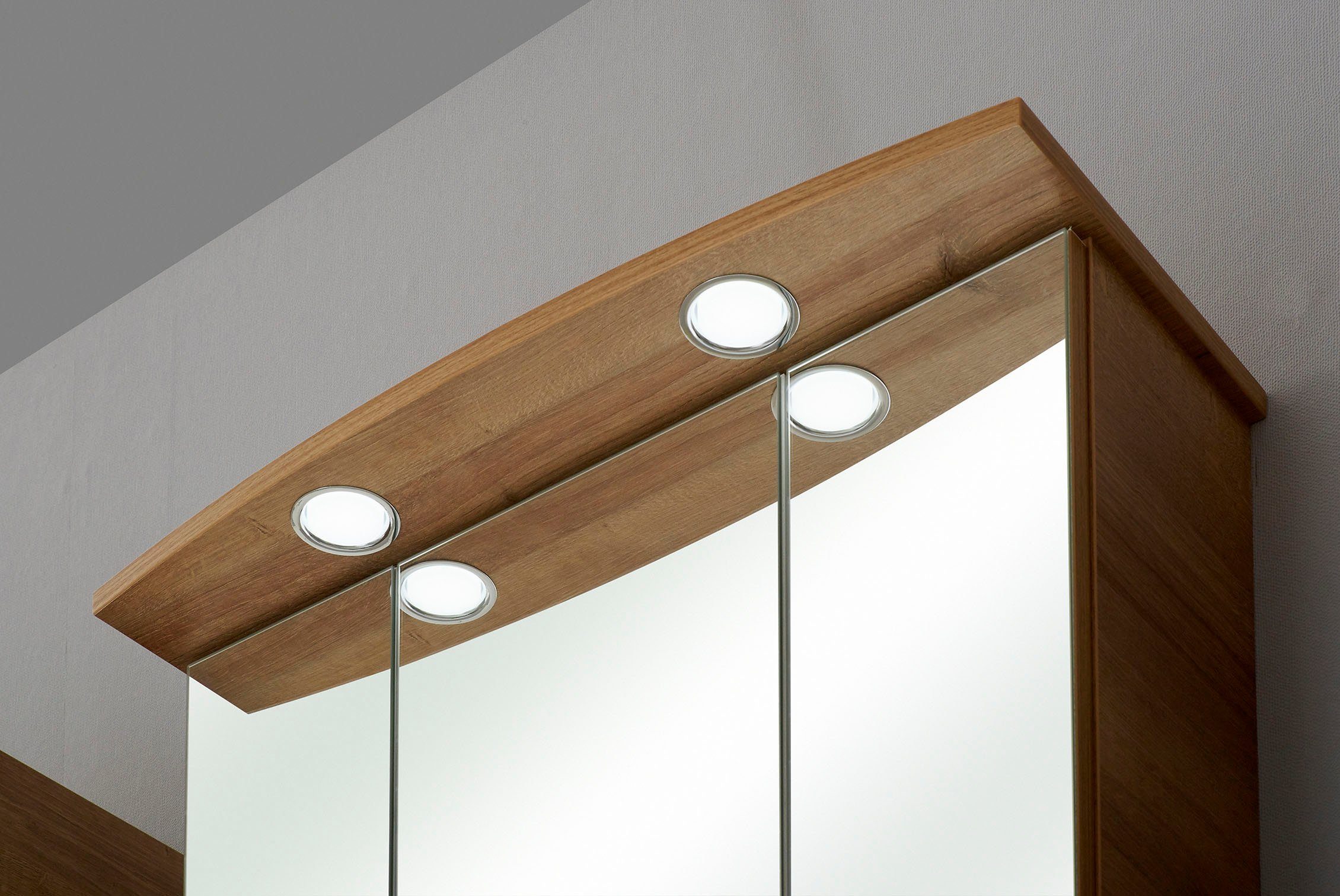Saphir Spiegelkast Quickset 919 badkamermeubel, 3 spiegeldeuren, 6 planken, 65 cm breed