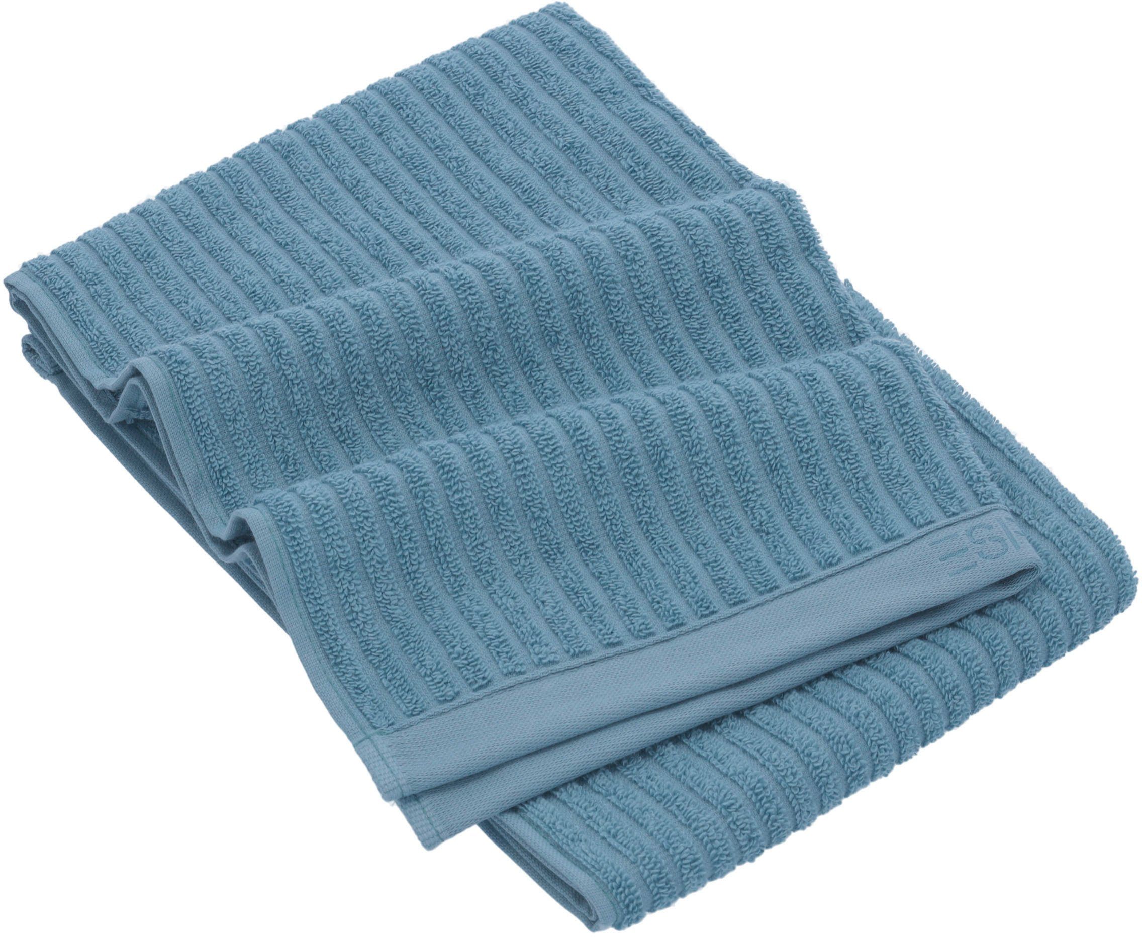 Esprit Handdoek Modern Lines met hoog-laag lijnstructuur (1 stuk)