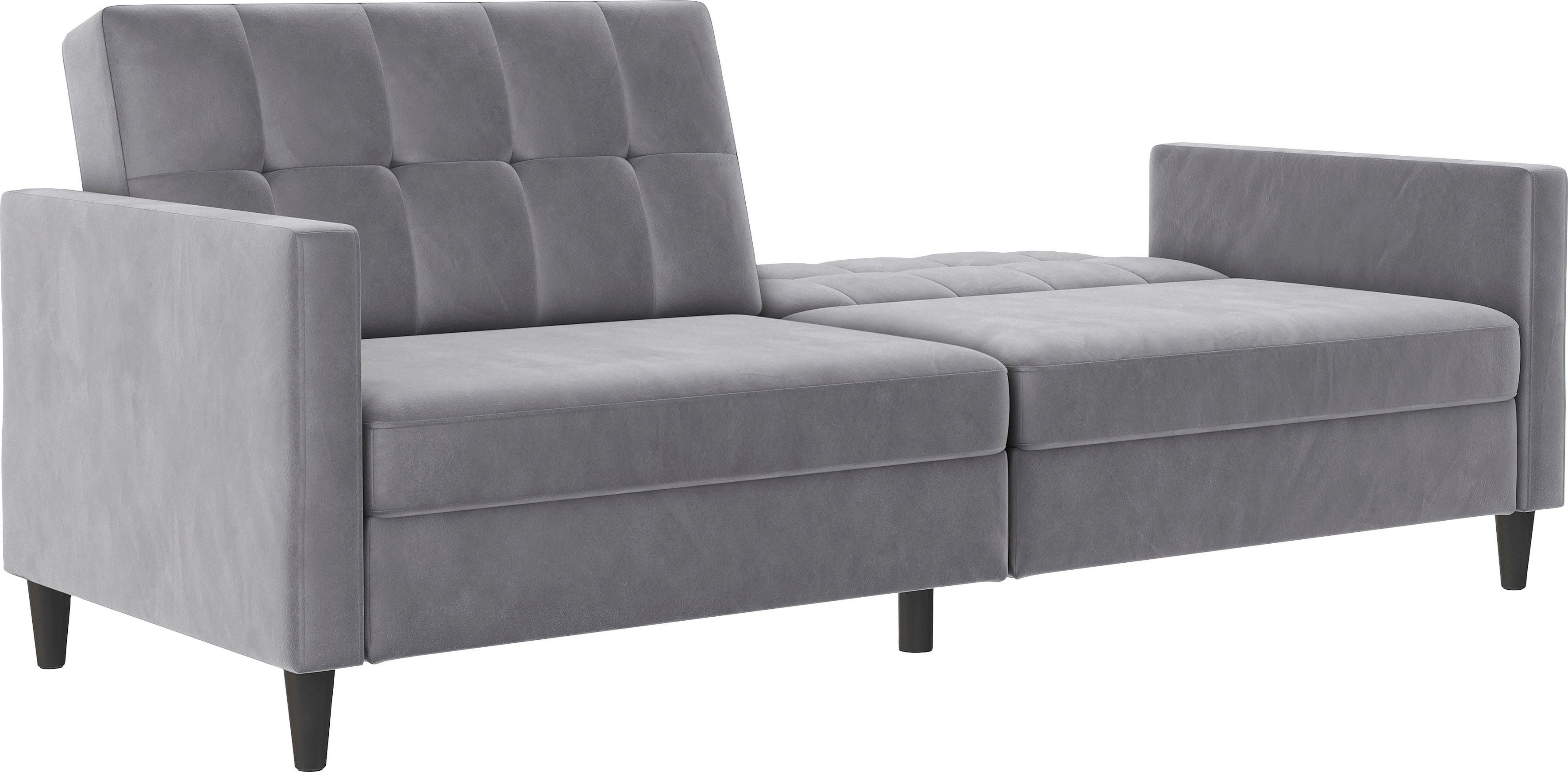 Dorel Home 3-zitsbank Hartford II Slaapfunctie, rugleuning 2-delig, 3-voudig verstelbaar, zithoogte 43 cm