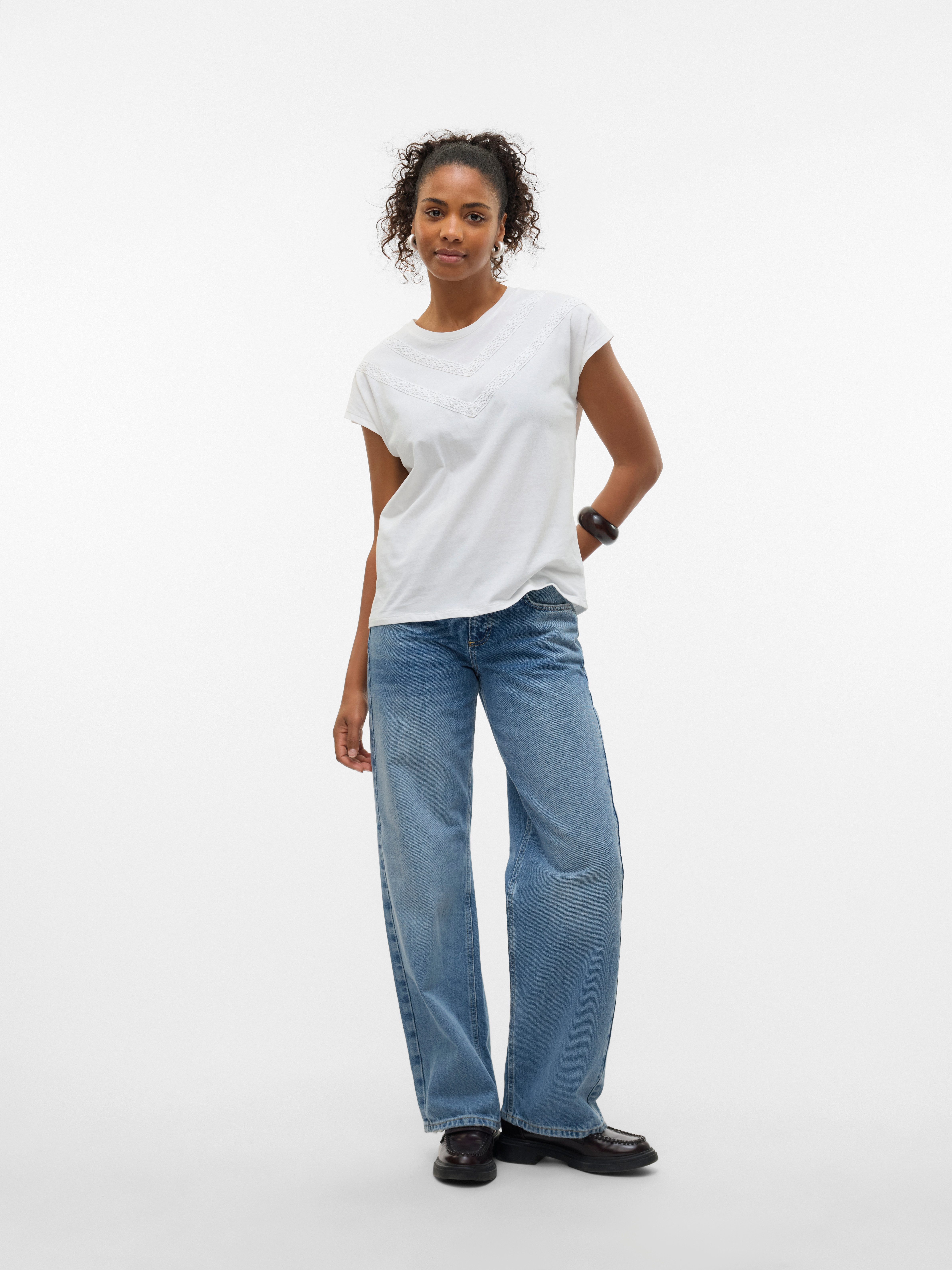 Vero Moda Shirt met korte mouwen VMPANNA AVA SS TOP JRS