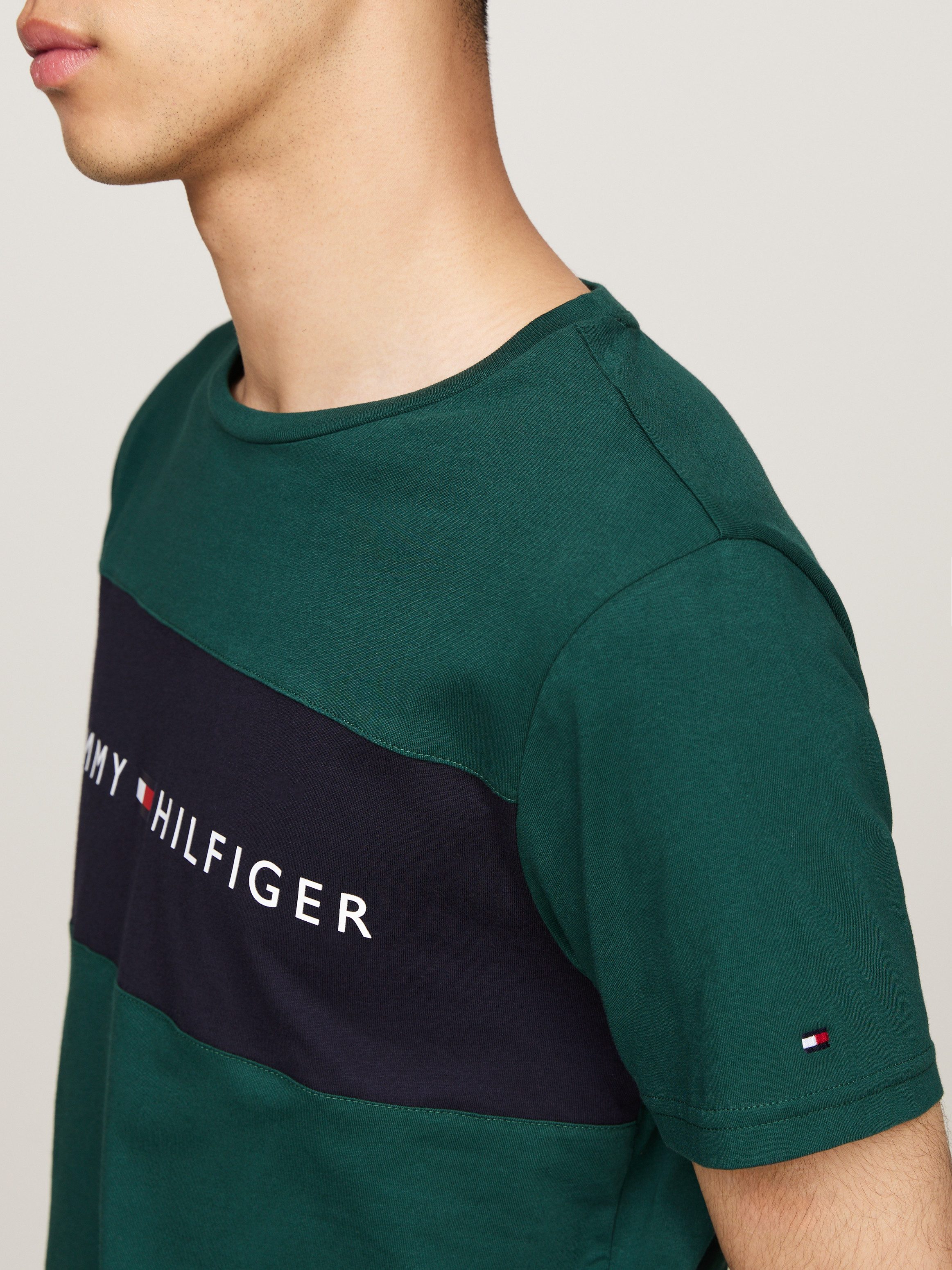 Tommy Hilfiger Underwear T-shirt SS T-SHIRT BLOCK LOGO met kleuraccent, met logo-opdruk