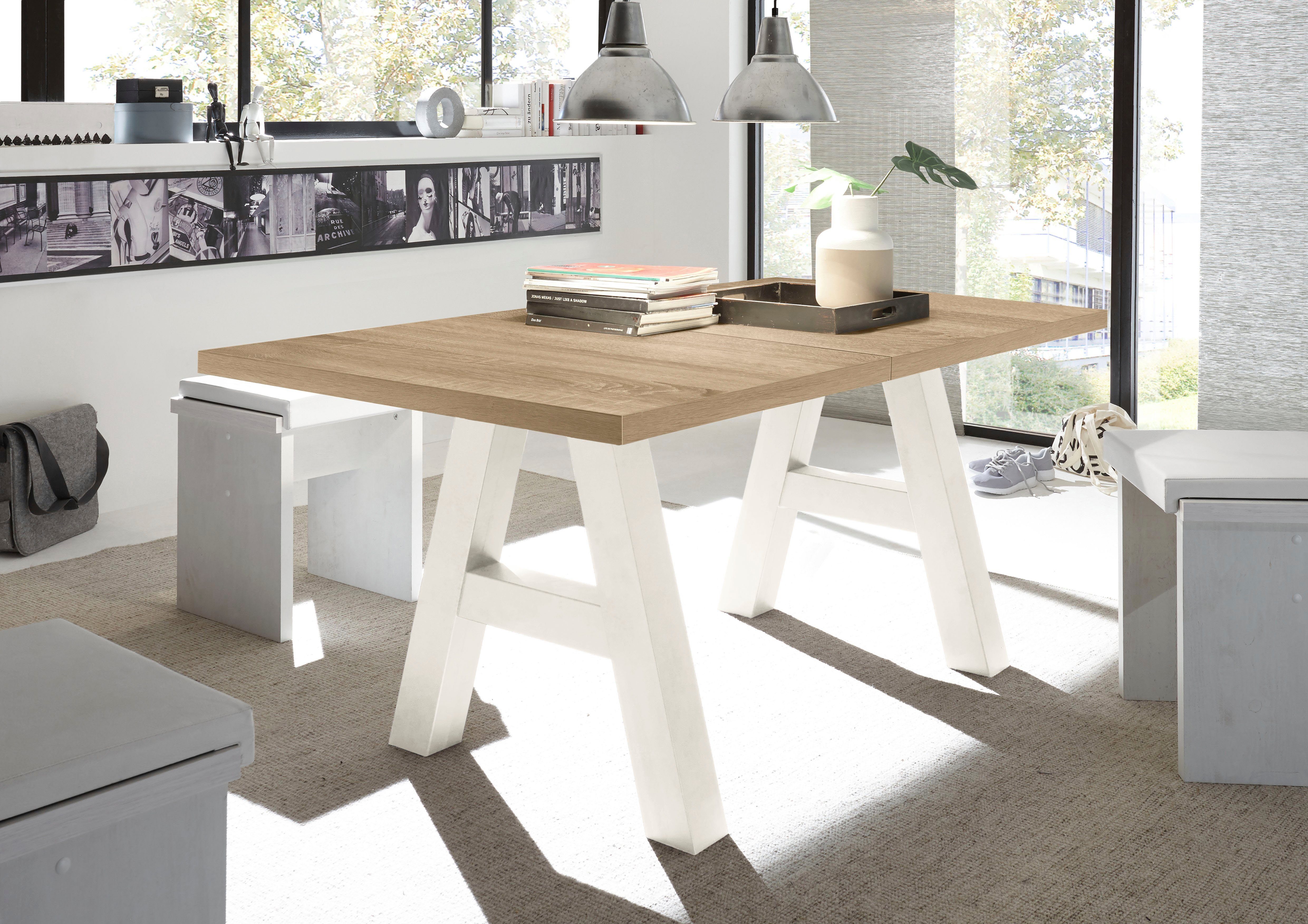 Mäusbacher Eettafel Mister TOPSELLER! met lade (160-210 cm), frame in a-model