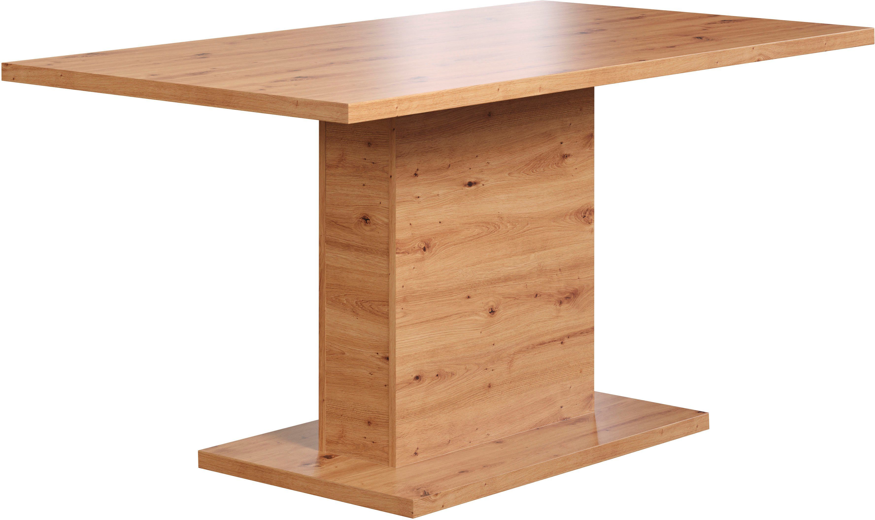 Home affaire Eettafel Ambres Zuilentafel geschikt voor 6 personen - (B/D/H) 160/80/76 cm