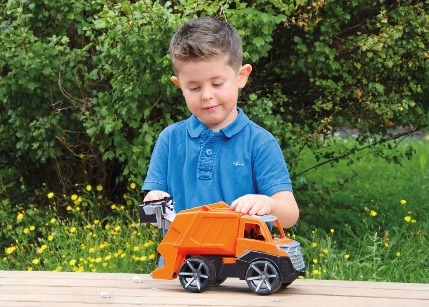 Lena® Speelgoed-vuilniswagen TRUXX² inclusief speelfiguur, made in europe