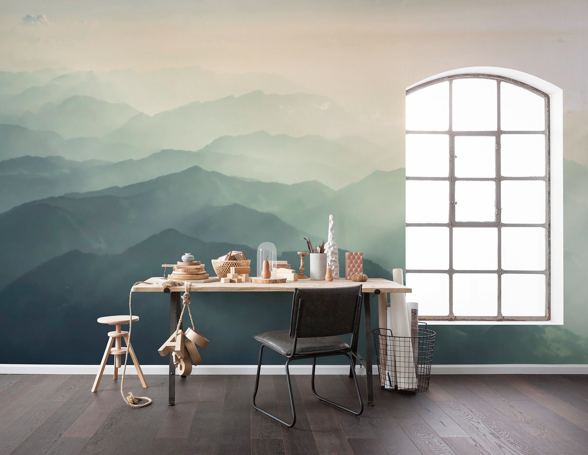 Komar Fotobehang Digitale print vlies - Hazy Hills - Afmeting 400 x 250 cm (1 stuk)