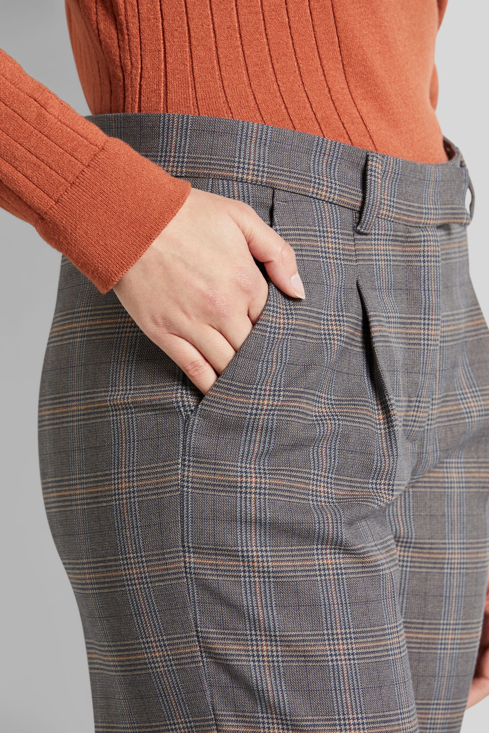 Bugatti Stoffen broek met plooien
