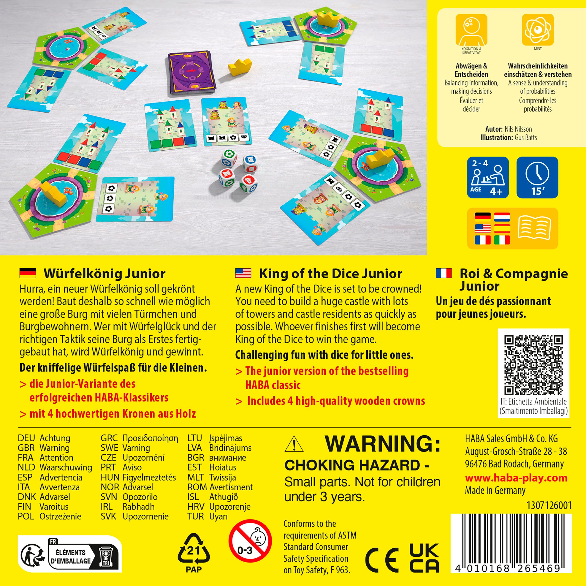 Haba Spel Dobbelsteen koning junior