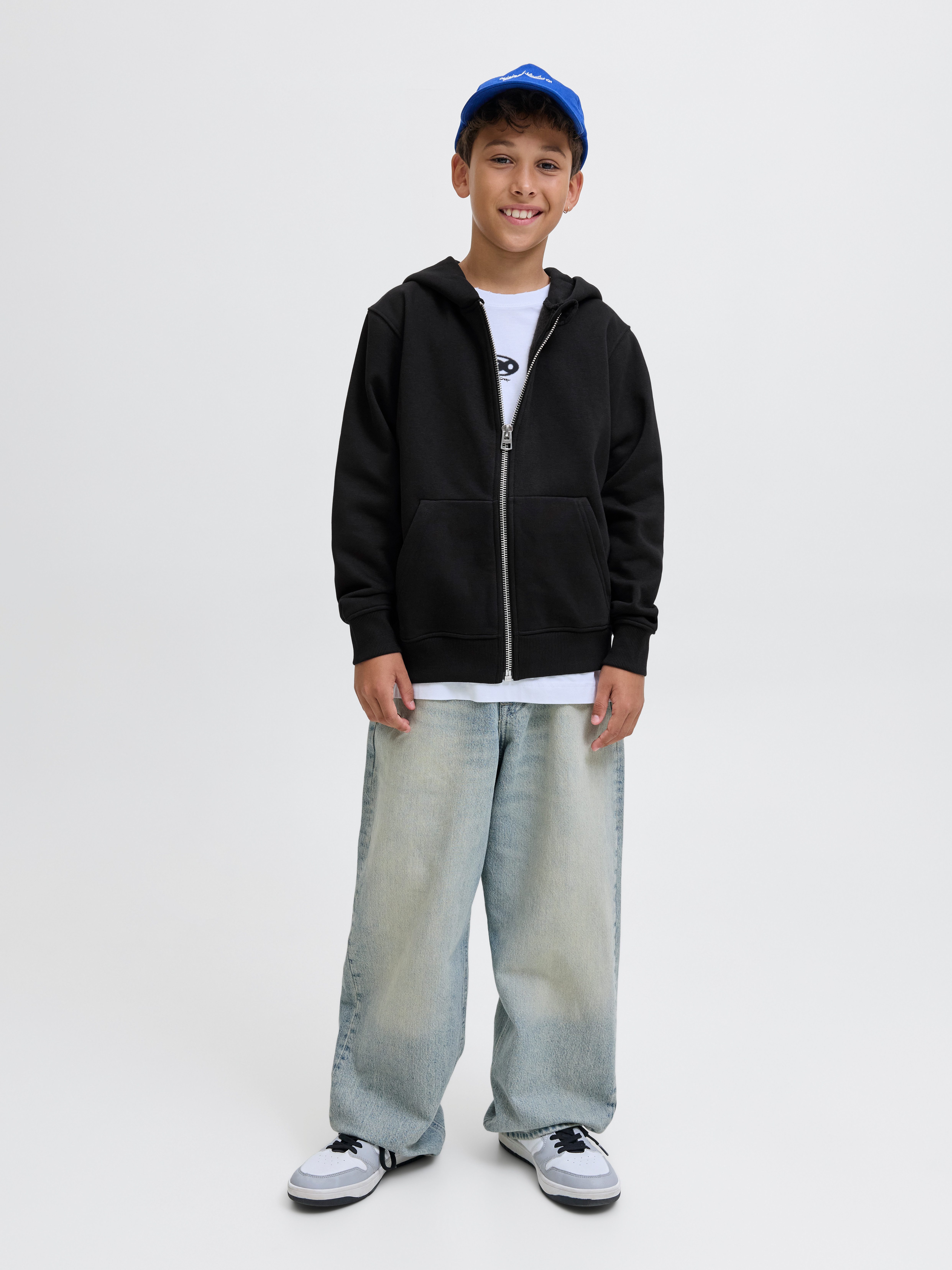 Jack & Jones Junior Sweatvest JJEURBAN EDGE SWEAT ZIP HOOD NOOS JNR