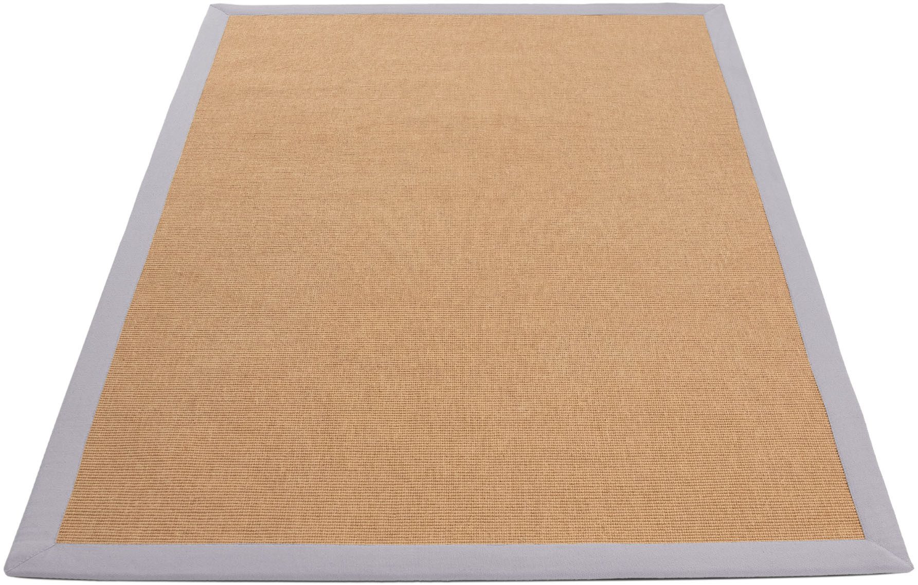 carpetfine Sisalkleed Sisal met gekleurd randdessin, antislip achterzijde