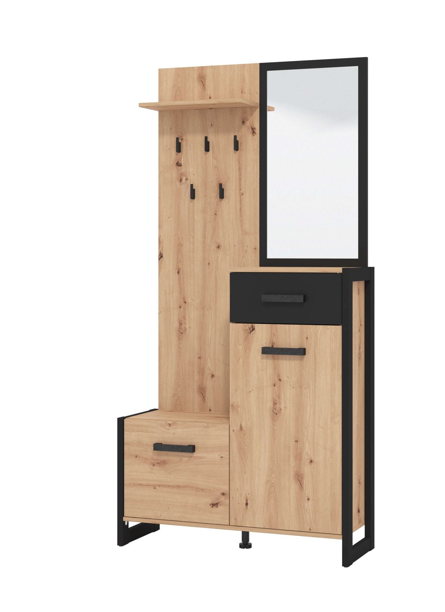 INOSIGN Halmeubelset Oleron compacte garderobe, halgarderobe, dielenkast (complete set)