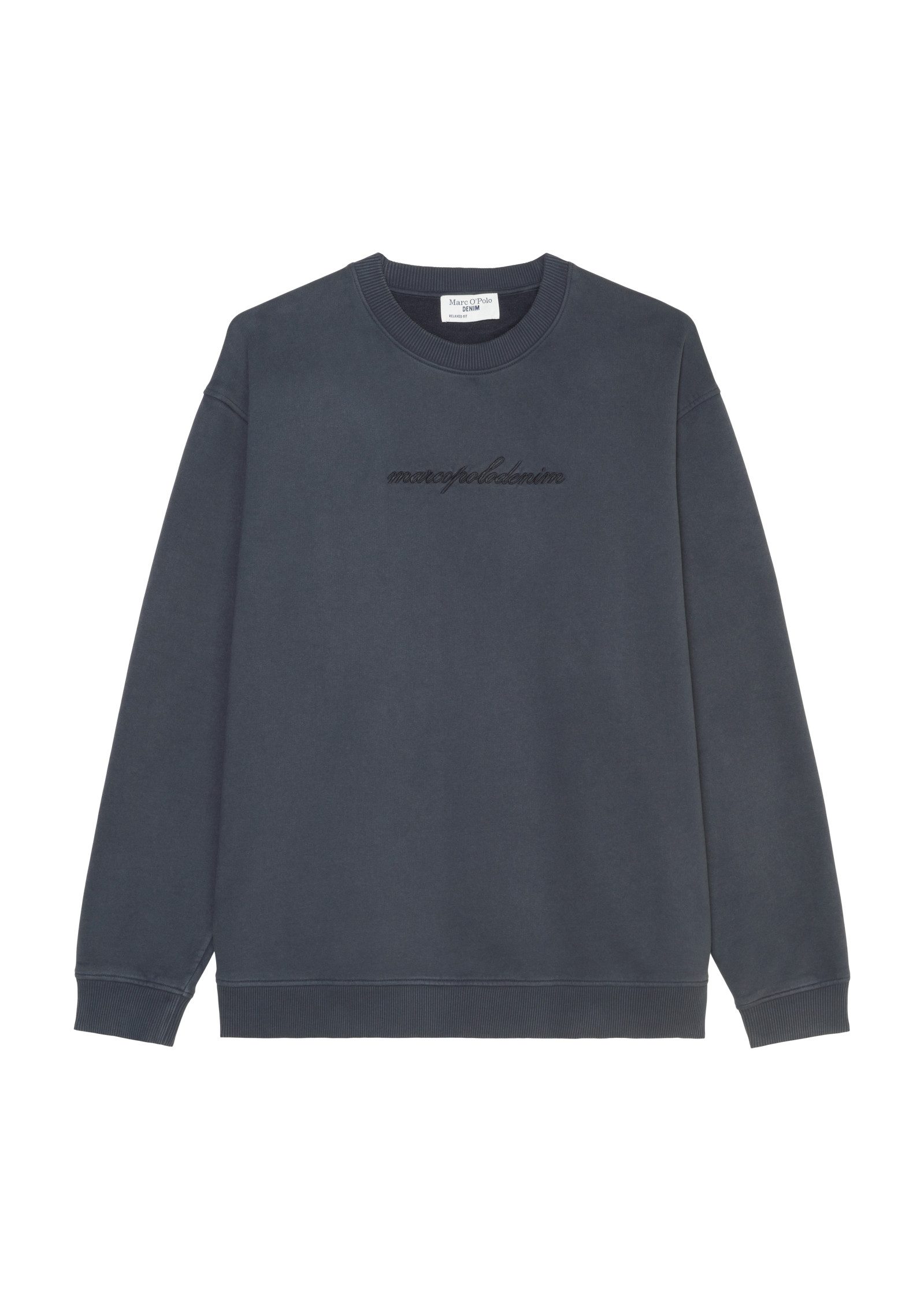Marc O'Polo DENIM Sweatshirt met ton-sur-ton borduring