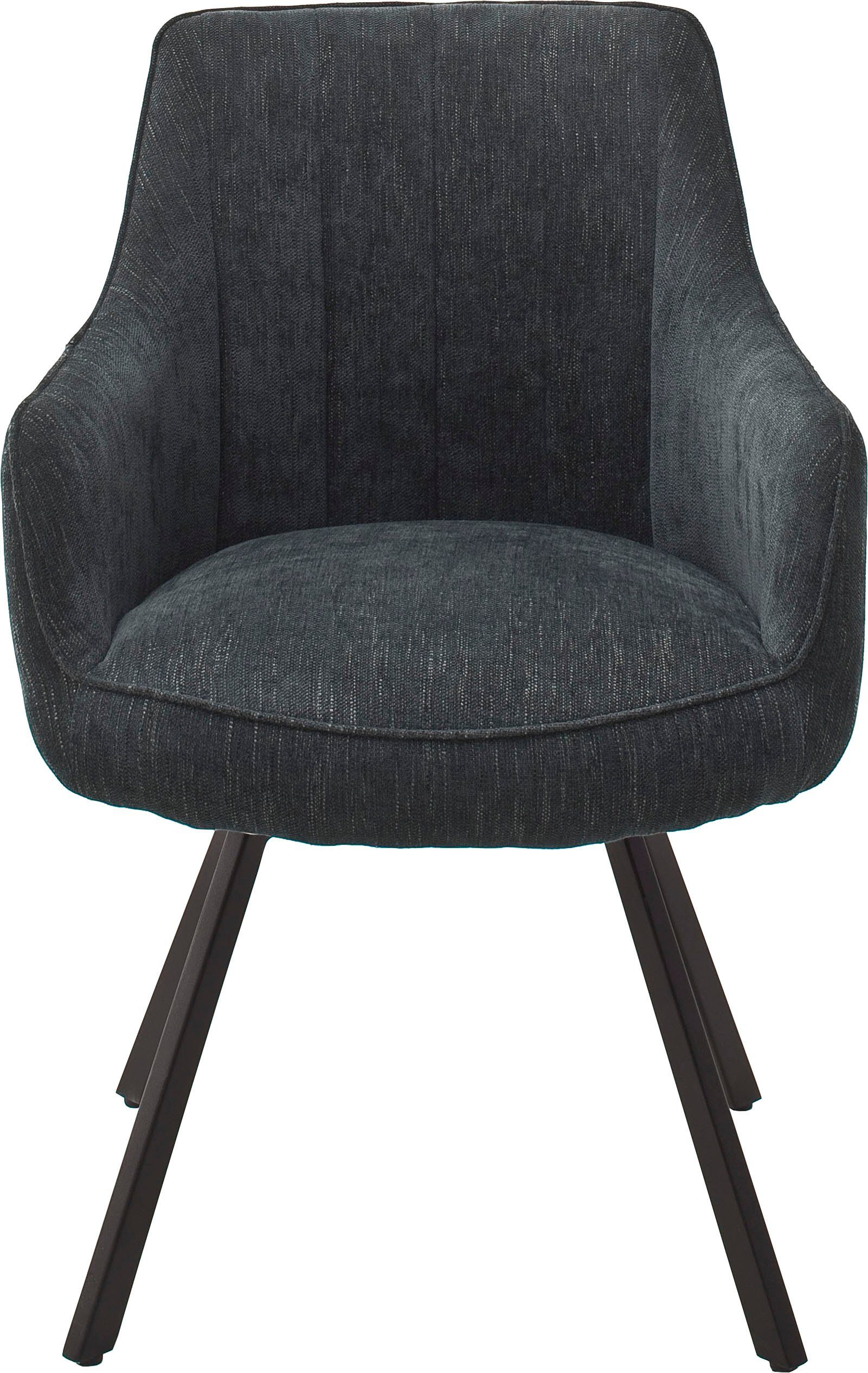MCA furniture Eetkamerstoel Sassello Stoel 180º draaibaar met nivellering, bekleding, belastbaar tot 120 kg (set, 2 stuks)
